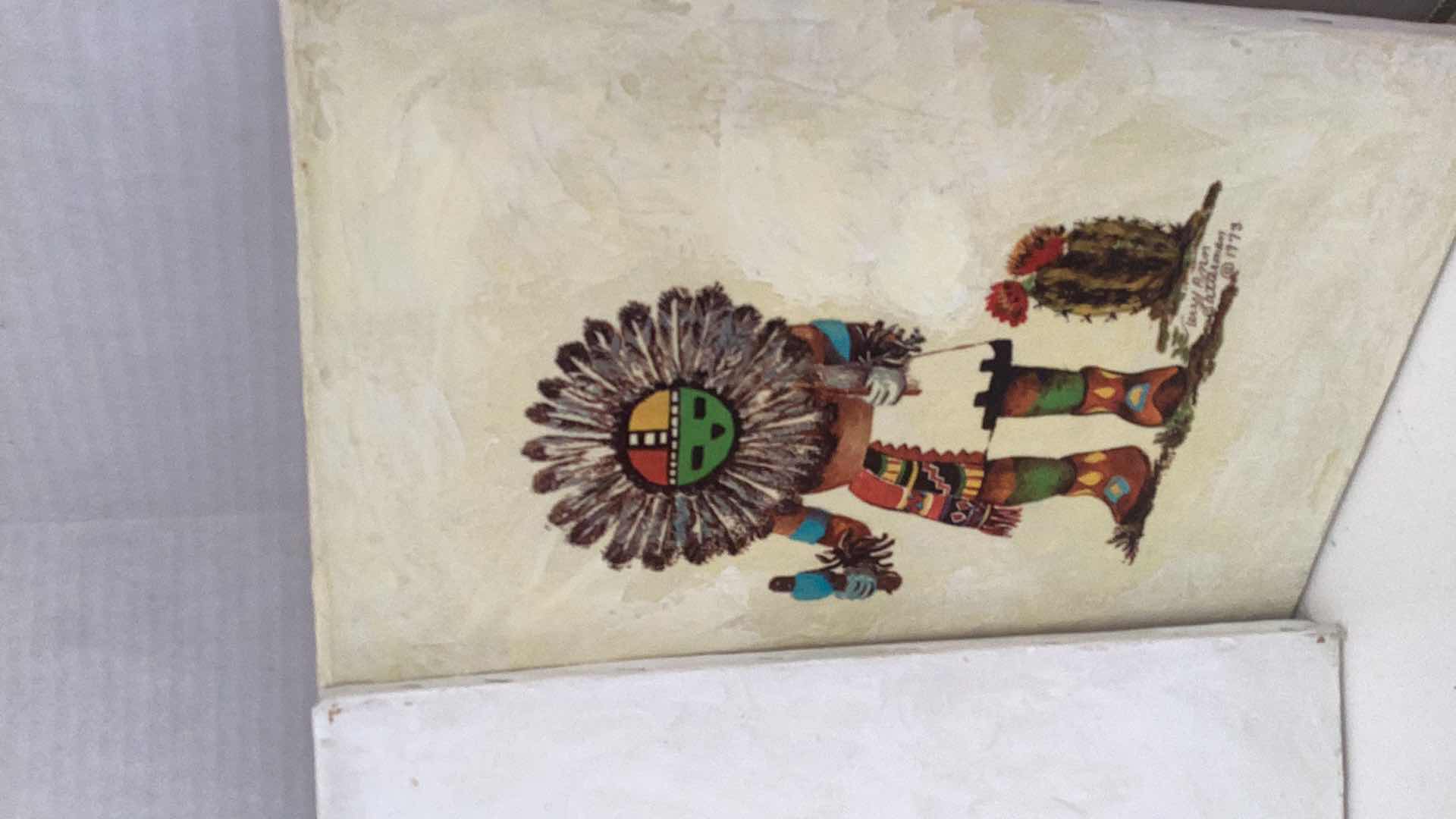 Photo 1 of FOUR KACHINA PAINTING BY TERRY ANN LATTERMAN 11” X H 14”