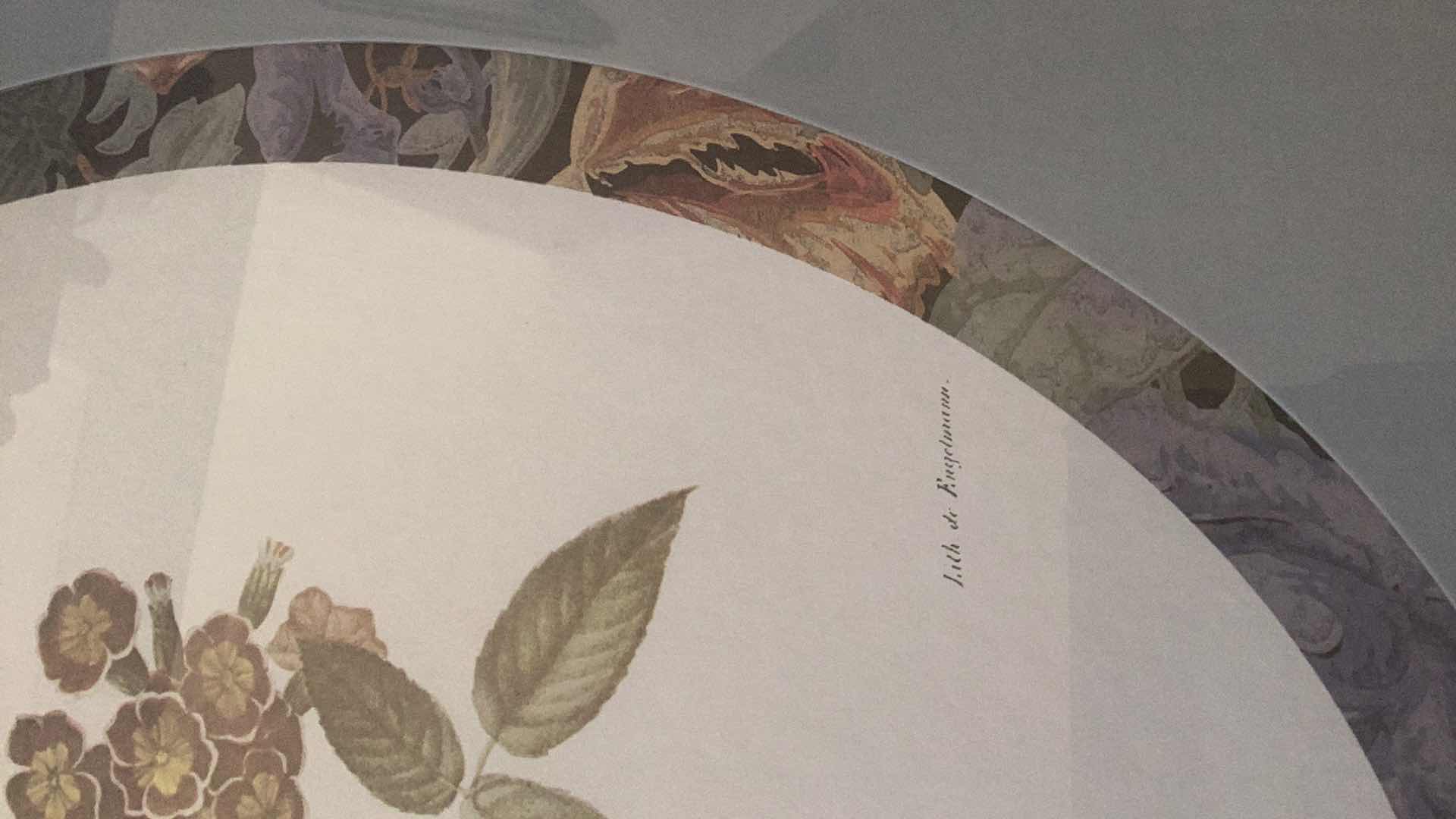 Photo 3 of VINTAGE HOME INTERIORS ORCHID PRINT 17” X H 21”