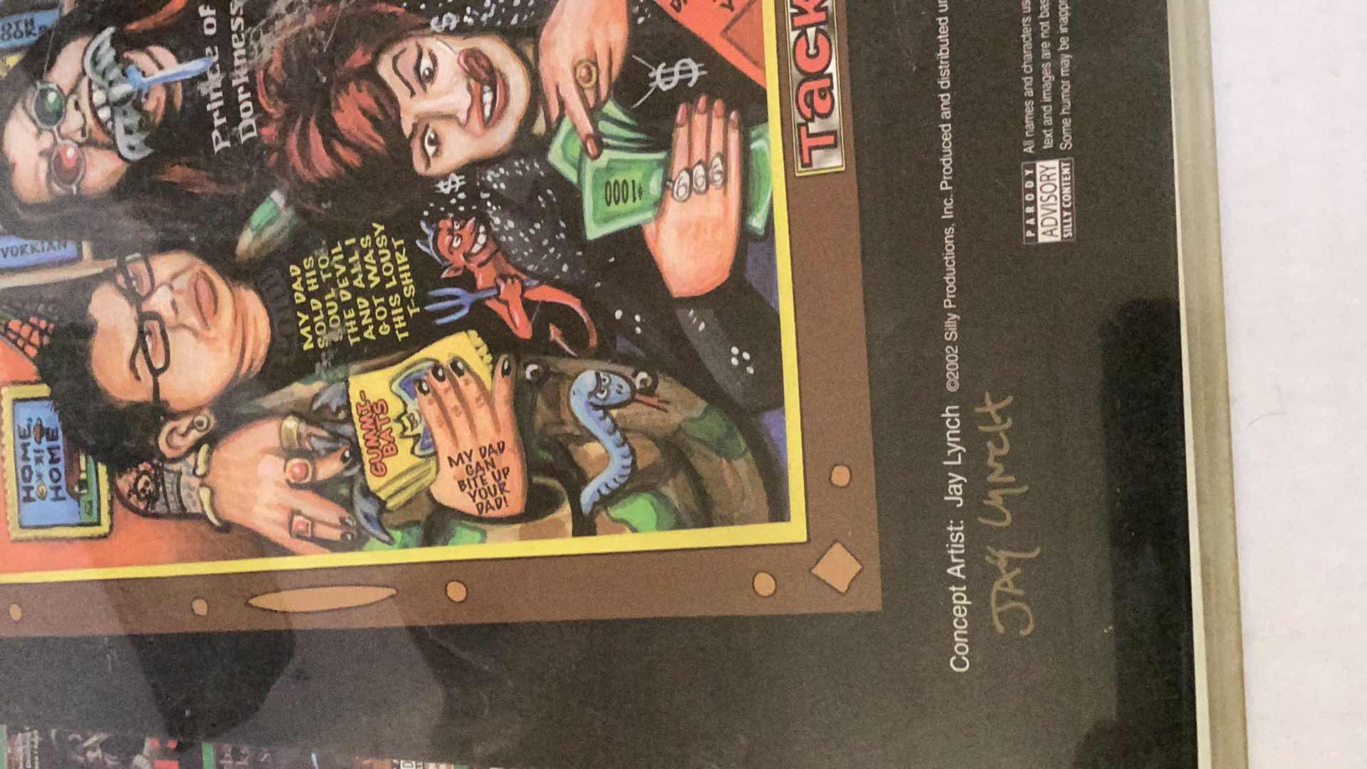 Photo 1 of TACKY T.V. AUTOGRAPHED PRINT 22” X H 18”