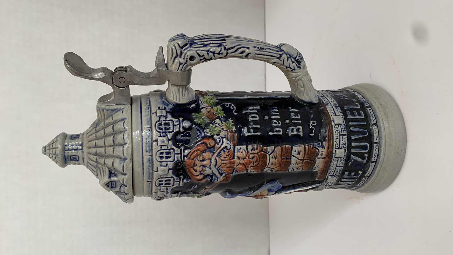 View 2 of SET OF 2 GERMAN BEER STEIN'S ONE MADE IN GERMANY 4” X 4” H 10”