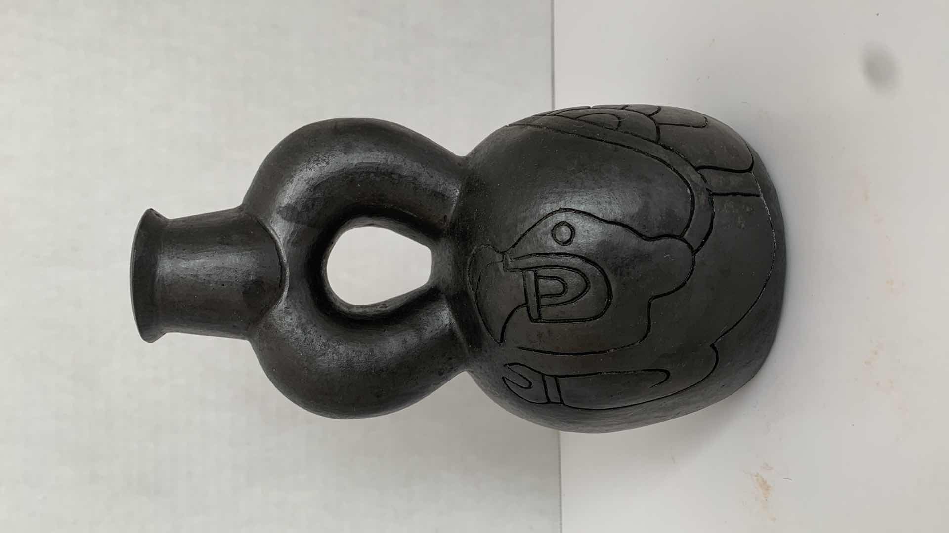 Photo 1 of REPLICA MESOAMERICAN STIRRUP VASE 5” X 5” H 8”