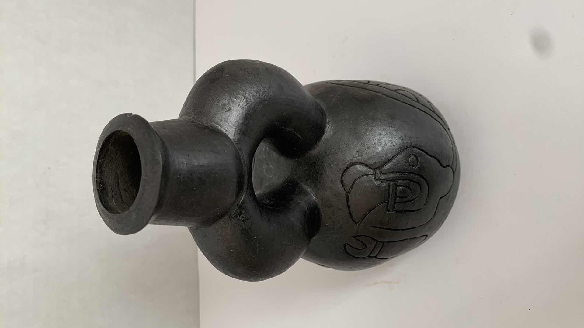 Photo 1 of REPLICA MESOAMERICAN STIRRUP VASE 5” X 5” H 8”