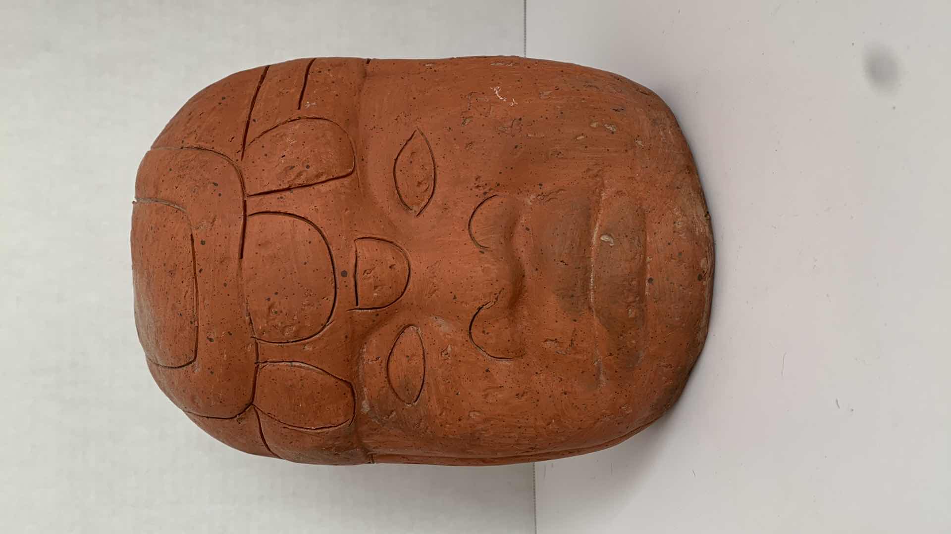Photo 1 of REPLICA CLAY OLMEC HEAD 7” X 7” H 9”