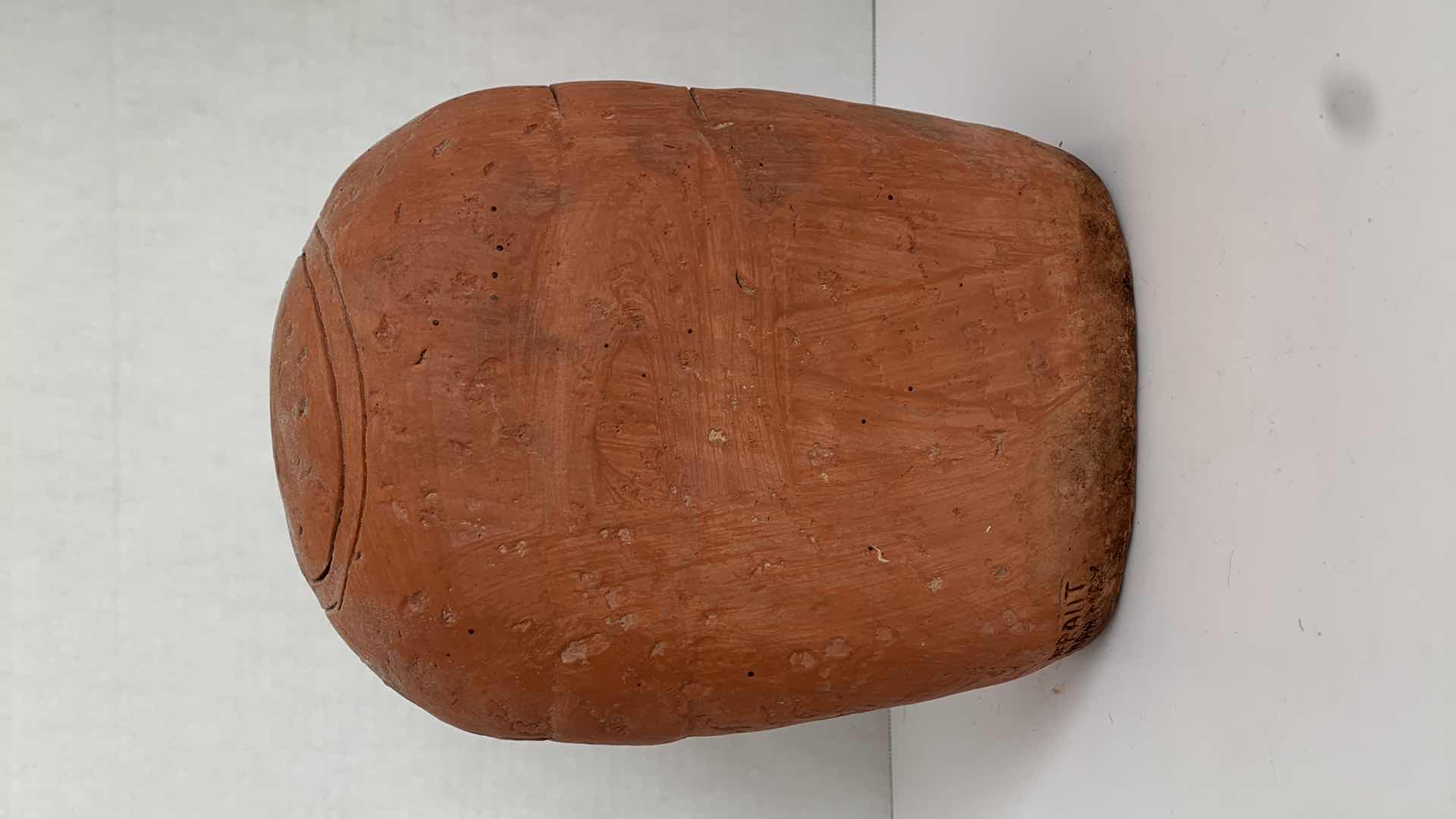 Photo 3 of REPLICA CLAY OLMEC HEAD 7” X 7” H 9”