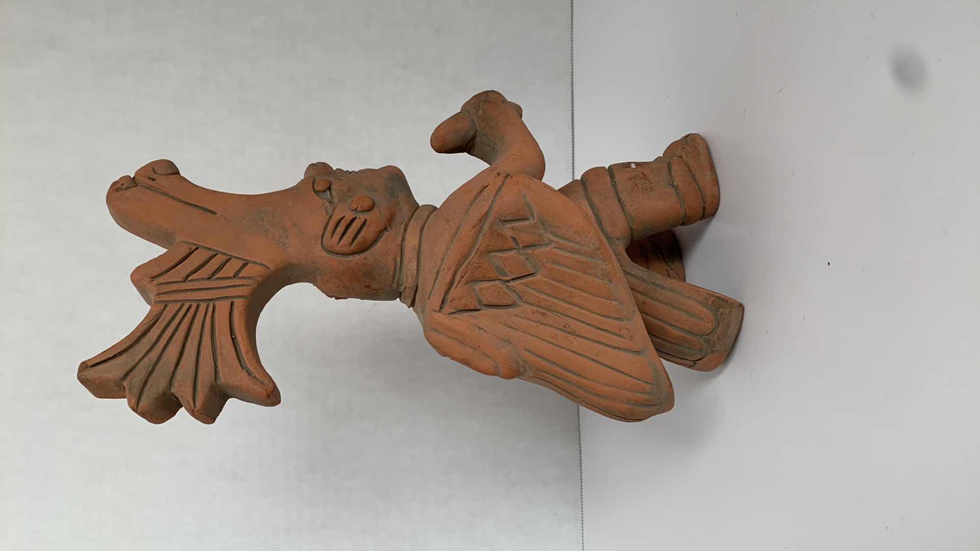 Photo 1 of REPLICA MESOAMERICAN CLAY STATUE 5” X 6” H 10”