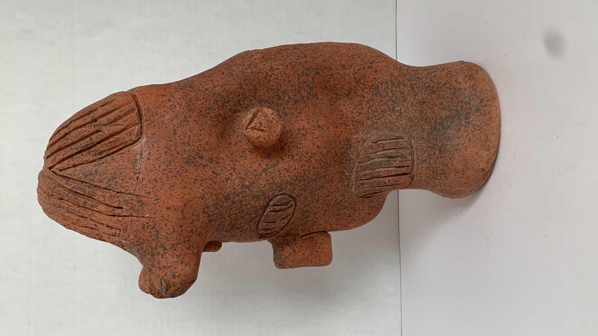 Photo 1 of REPLICA PAKAL CLAY STATUE 8” X 9” H 12”