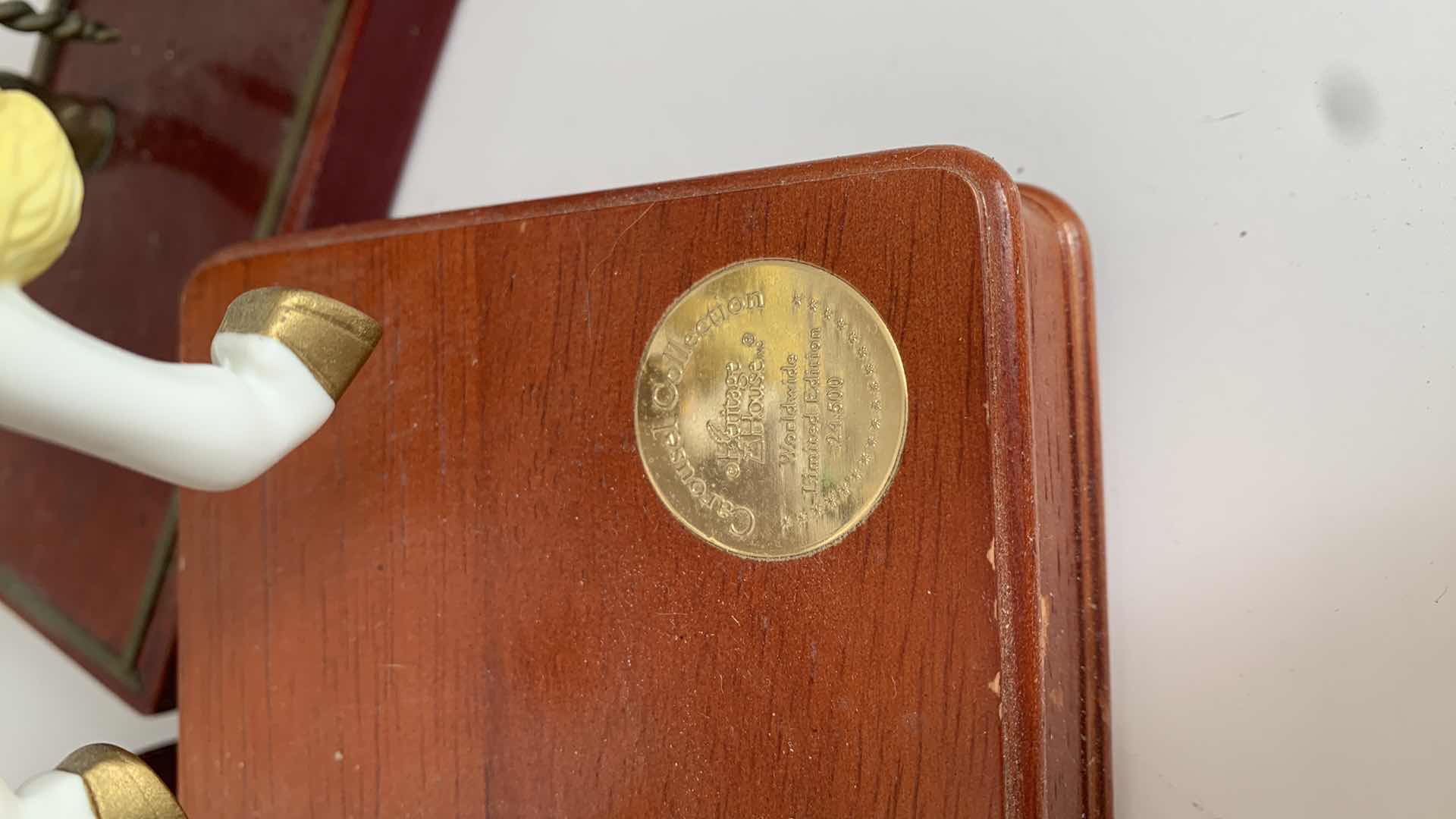 Photo 1 of (3) VINTAGE HERITAGE CAROUSEL HORSES 9” X 4” H 9”