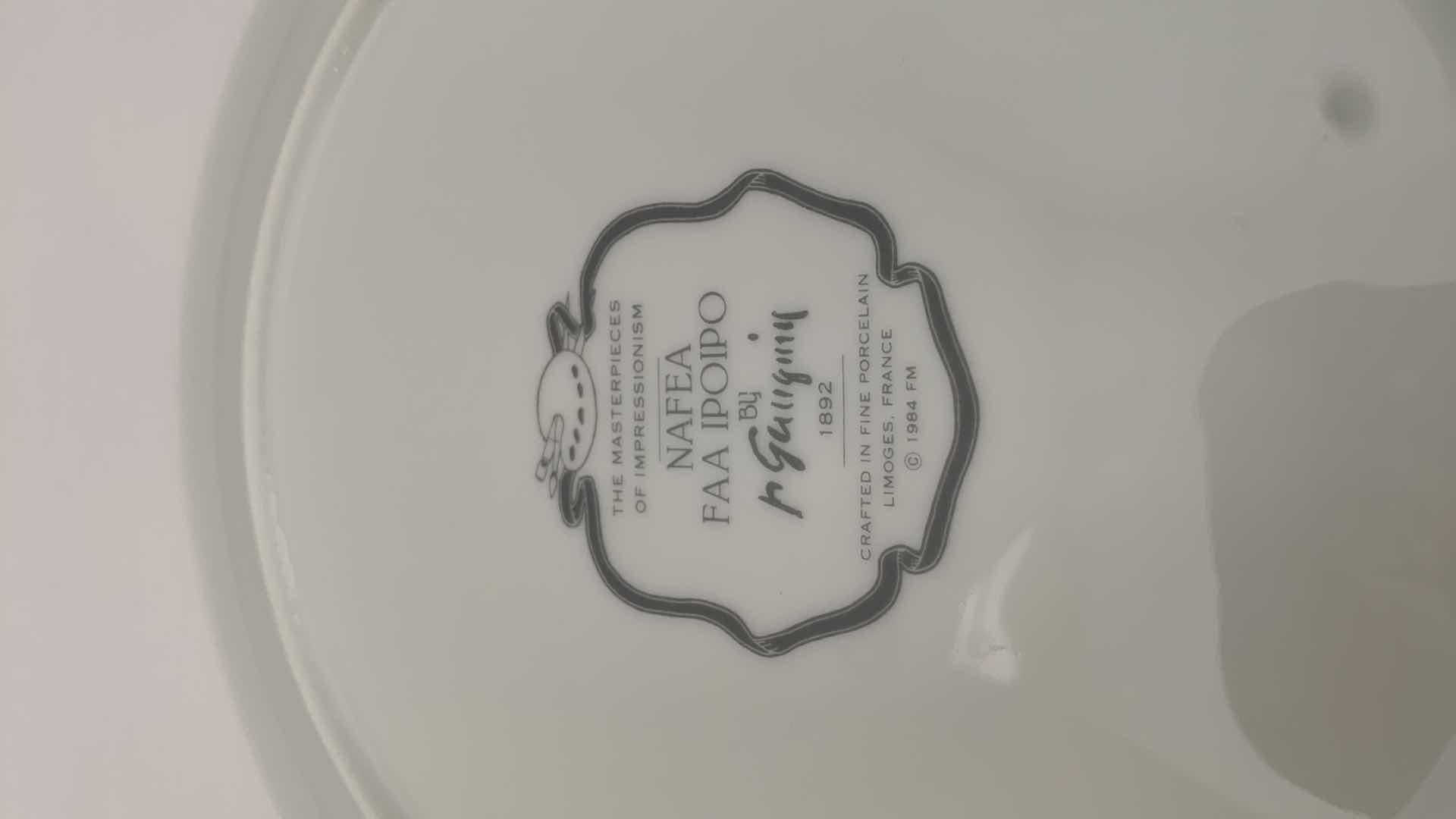 Photo 1 of PAUL GAUGUIN “NAFEA FAA IPOIPO” PLATE 9” WIDE