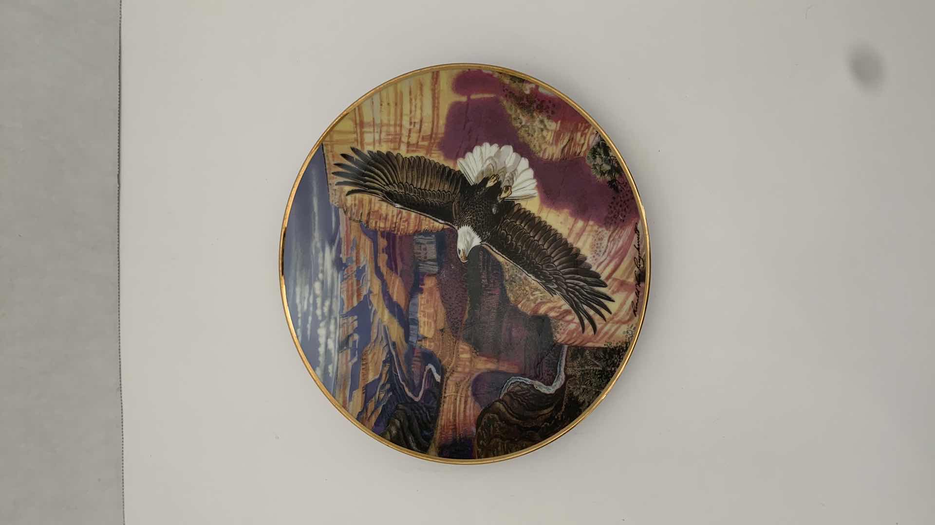 Photo 1 of RONALD VAN RUYCKEVELT “LORD OF THE CANYON” PLATE 8” WIDE