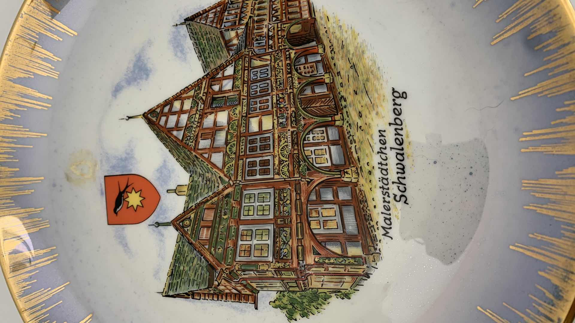 Photo 2 of ESCHENBACH GERMAN PLATE 10” WIDE