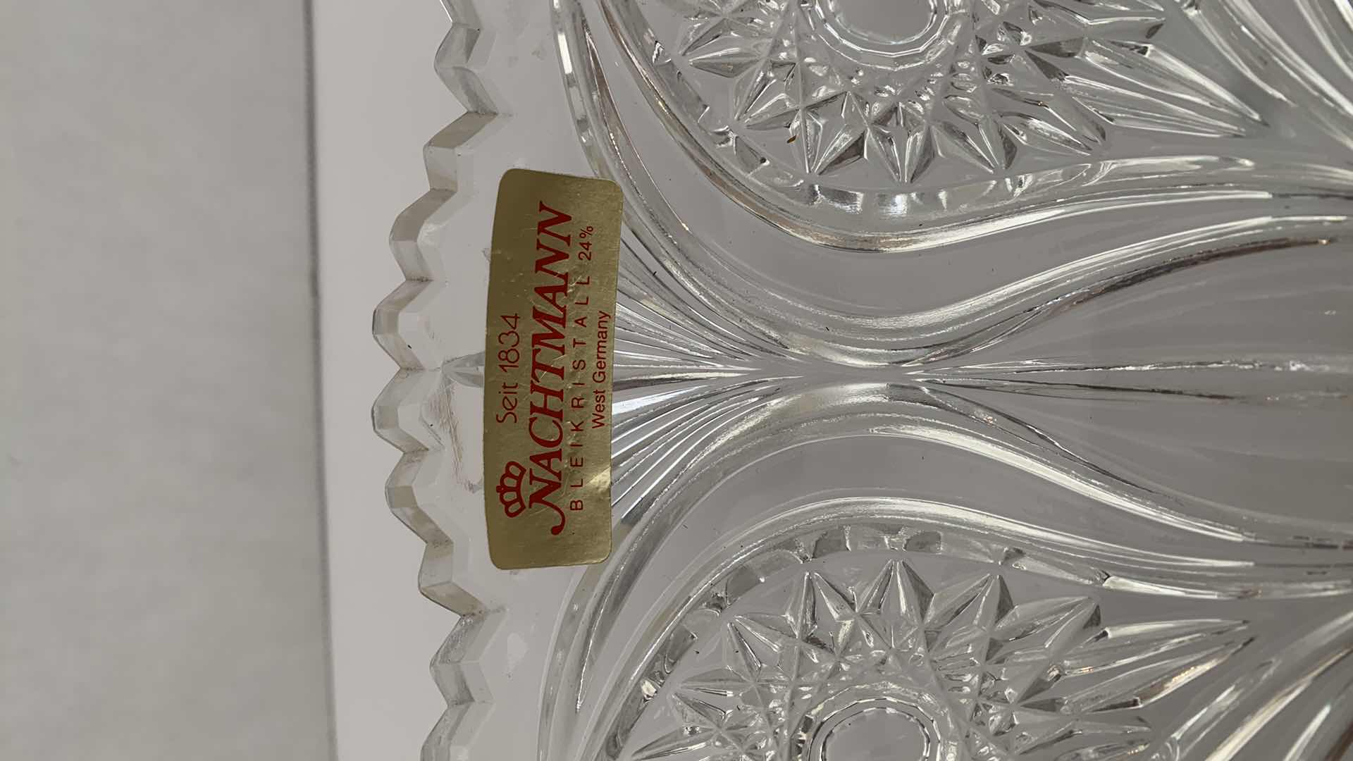 Photo 1 of NACHTMANN BLEIKRISTALL 24% CRYSTAL BOWL 10” X 10” H 3”