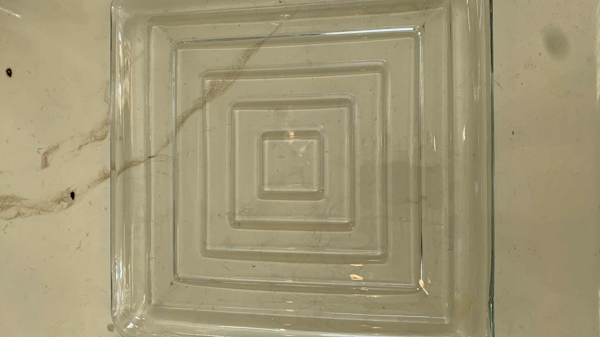 Photo 1 of SET OF 3 GLASSWARE PLATES LARGEST 13” WIDE