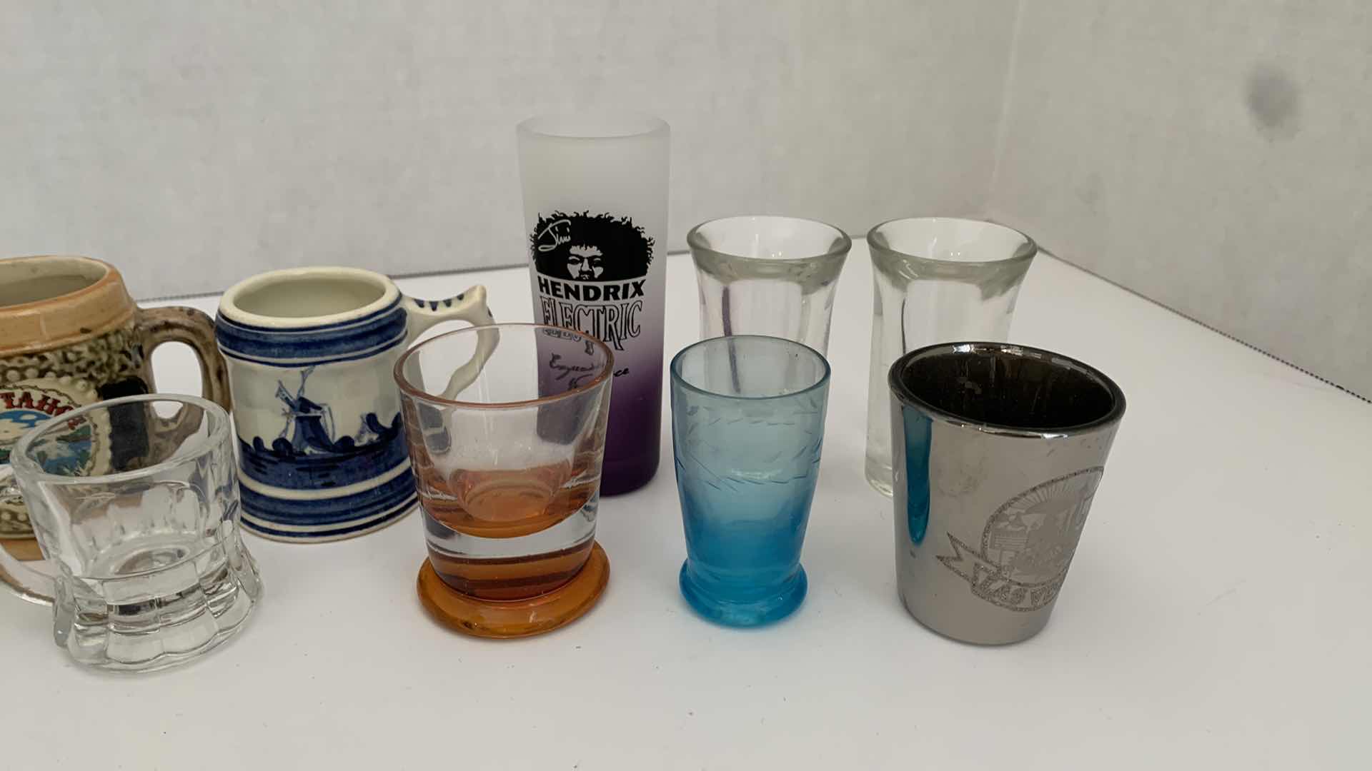 Photo 1 of SET OF 11 VARIOUS MINI MUGS AND SHOT GLASSES