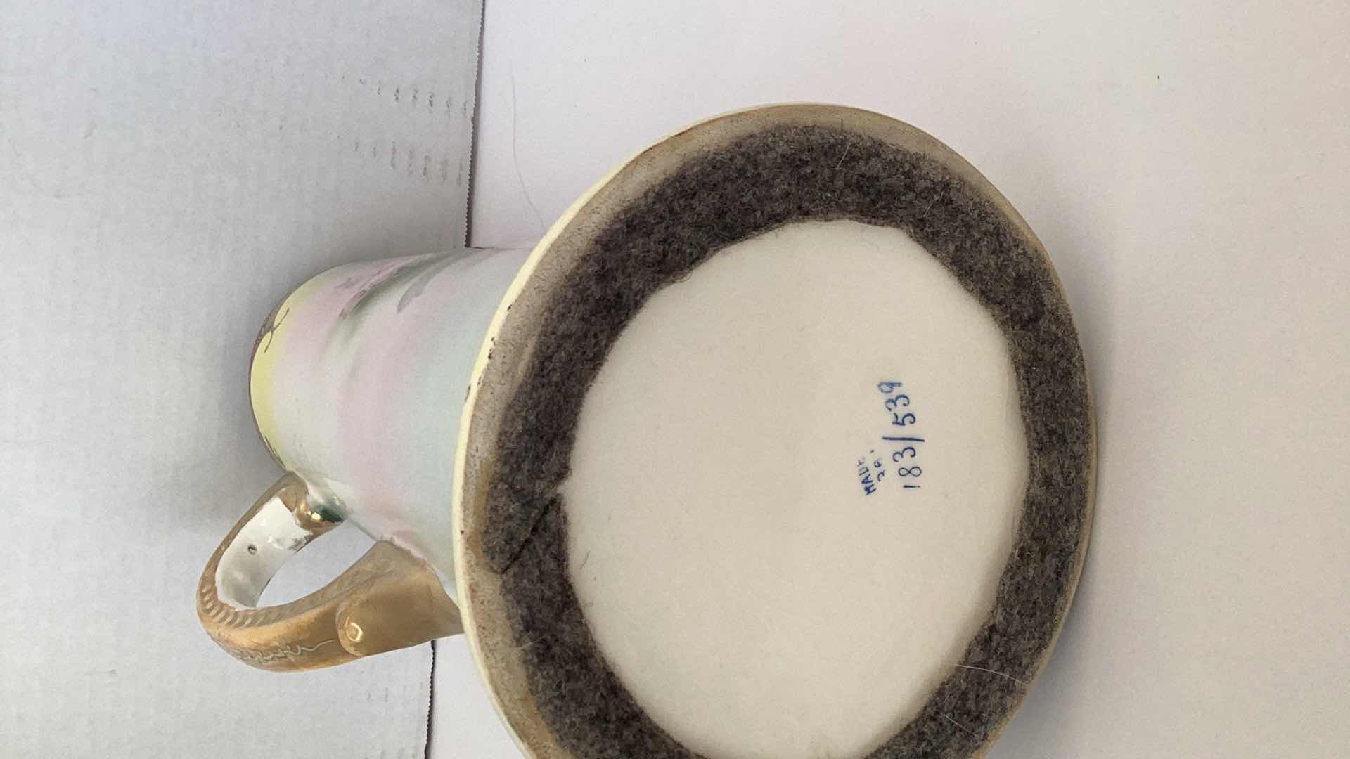 Photo 1 of SUPER RARE VINTAGE 1870-1921 ROYAL NIPPON NISHIKI TANKARD 12” 