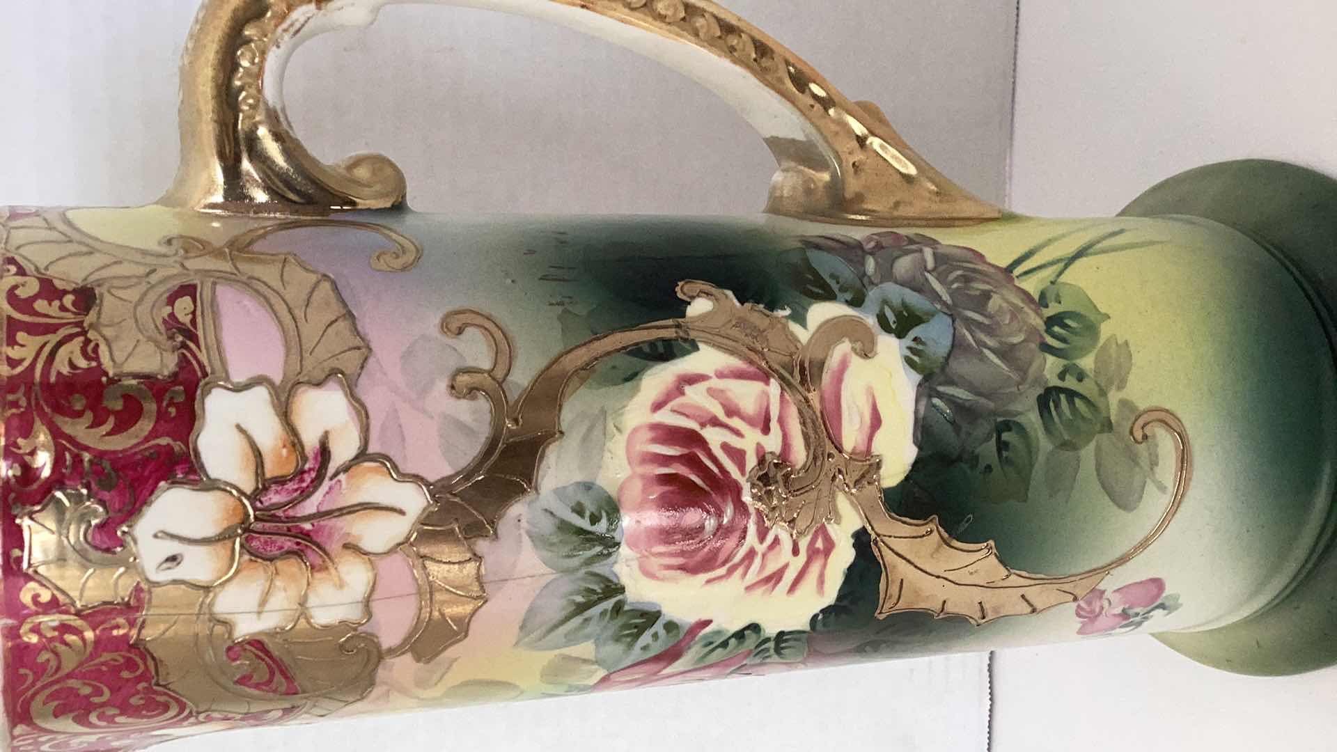 Photo 1 of SUPER RARE VINTAGE 1870-1921 ROYAL NIPPON NISHIKI TANKARD 12” 