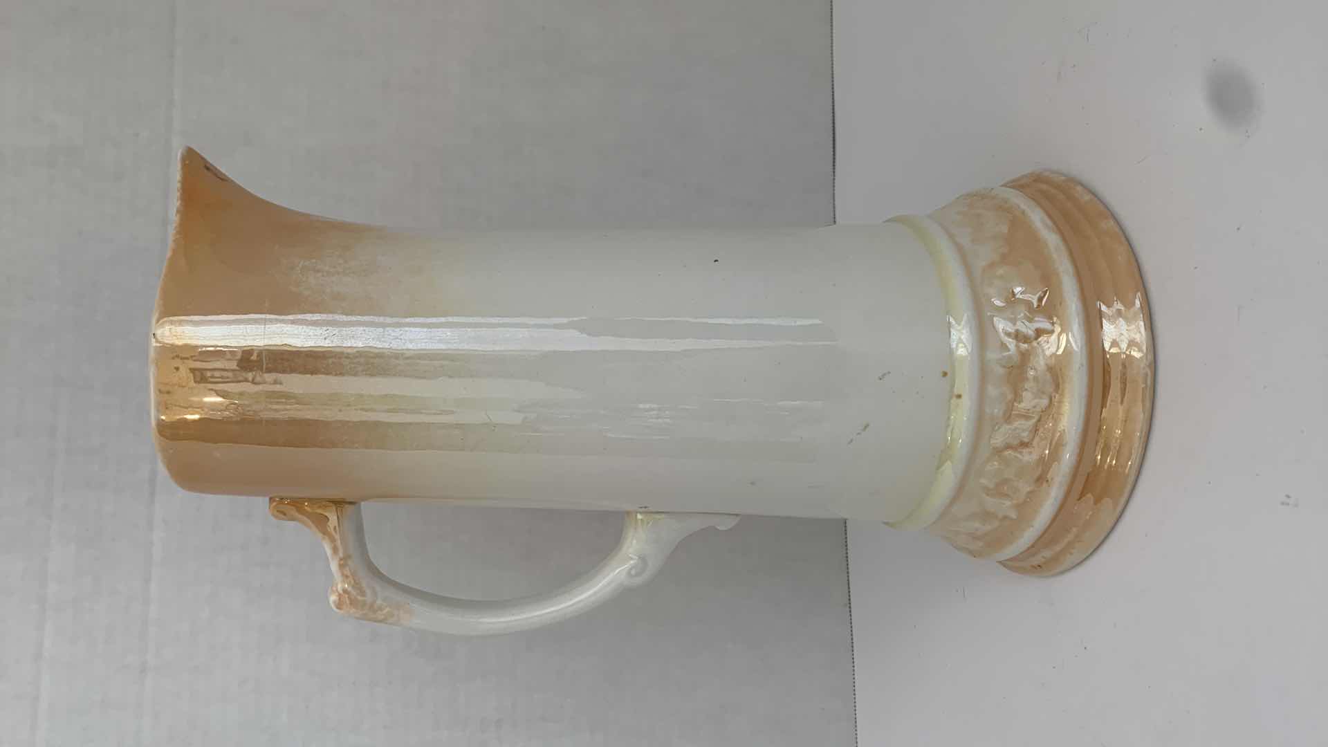 View 2 of RARE VINTAGE ETRUIA MELLOR & CO CHERRY PITCHER RETAIL H 12”
