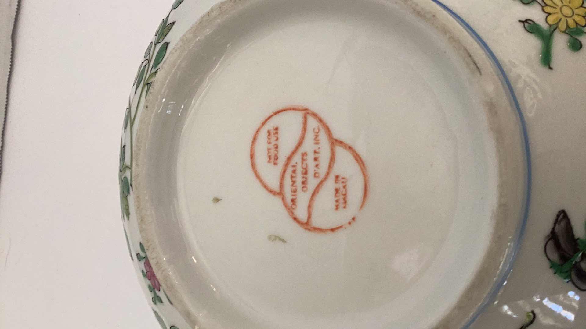 Photo 3 of LARGE.VINTAGE BOWL MADE IN MACAO 10” WIDE RETAIL $40