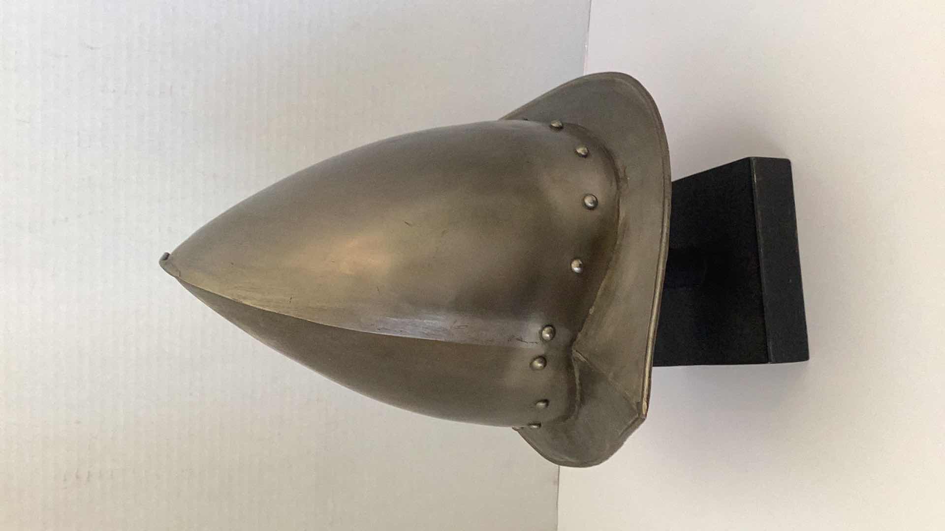 Photo 1 of REPLICA FULL SIZE LATE 16TH CENTURY METAL CABASSET HELMET