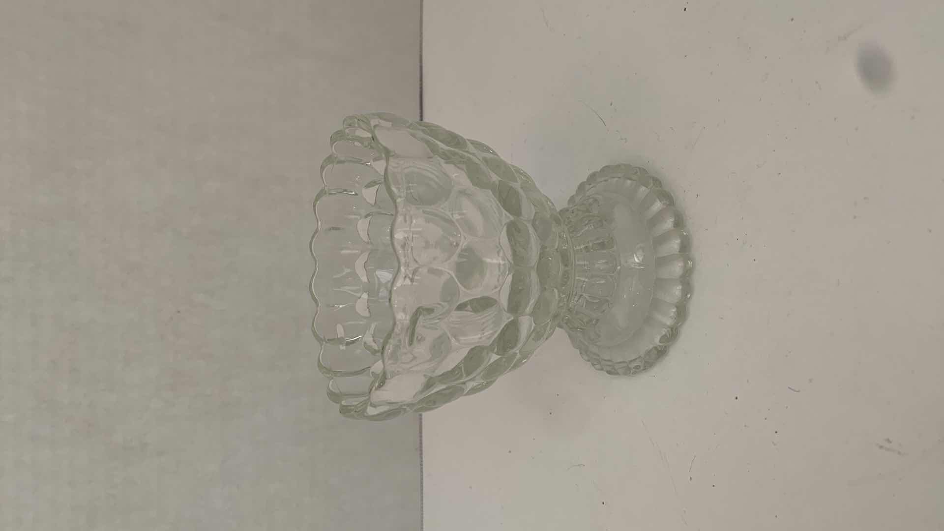 Photo 2 of SET OF 3 VINTAGE CUT CRYSTAL CUPS 6” X 4” H 4”