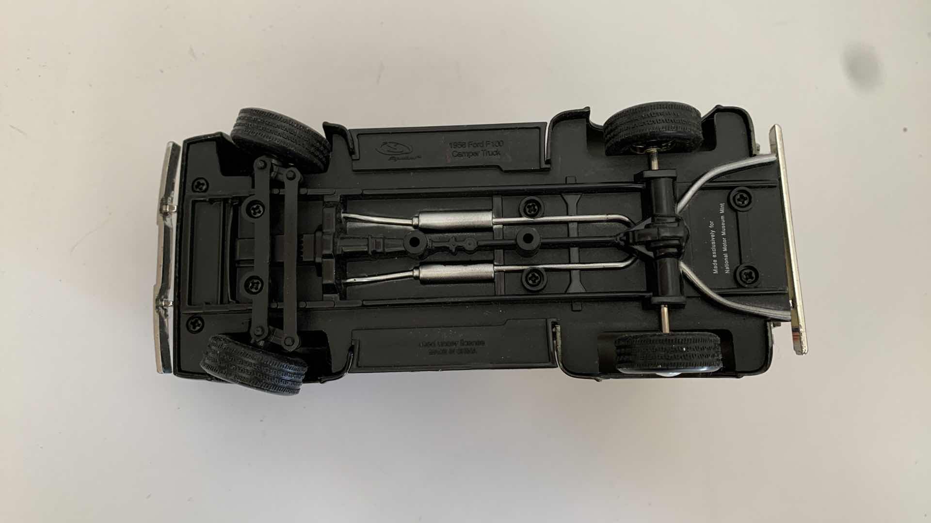 Photo 1 of SET OF 4 DIE CAST METAL FORD AND CHEVORLET TRUCKS 6” X 2” H 3”