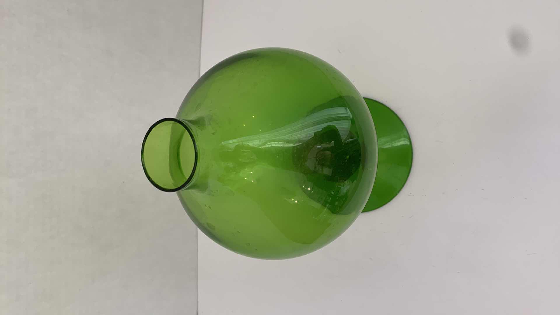 Photo 1 of BLENKO GREEN JAR 6” X 6” H 12”