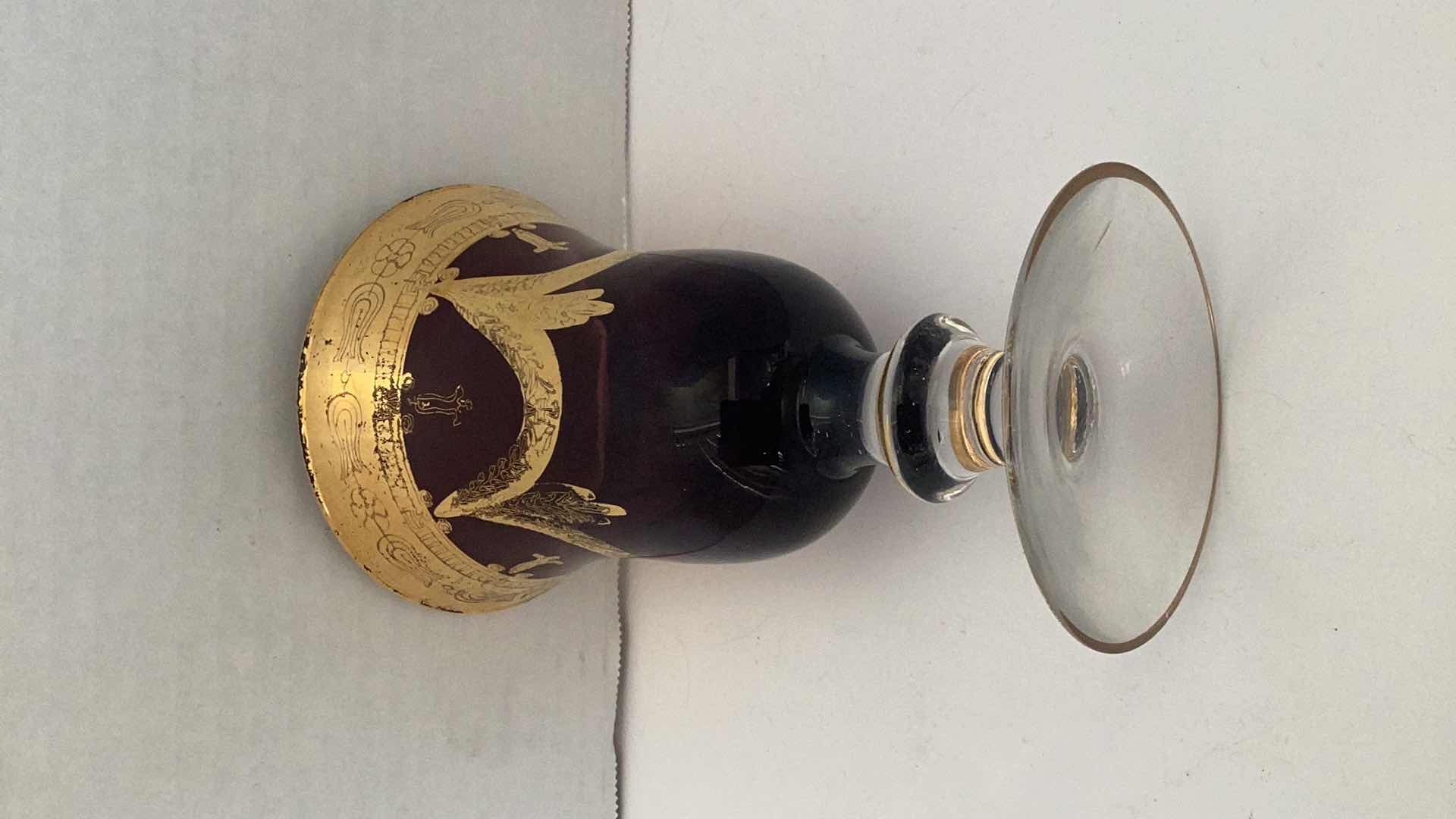 Photo 1 of RARE VINTAGE INTERGLASS ITALY CRYSTAL GLASS 