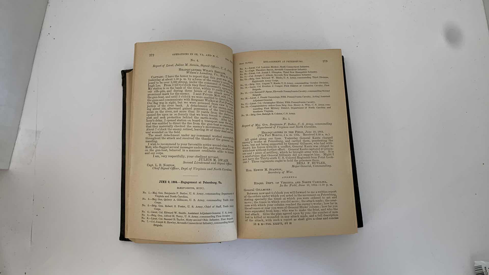 View 3 of ANTIQUE CIVIL WAR ERA 1894 “WAR OF THE REBELLION” VOL XXXVI