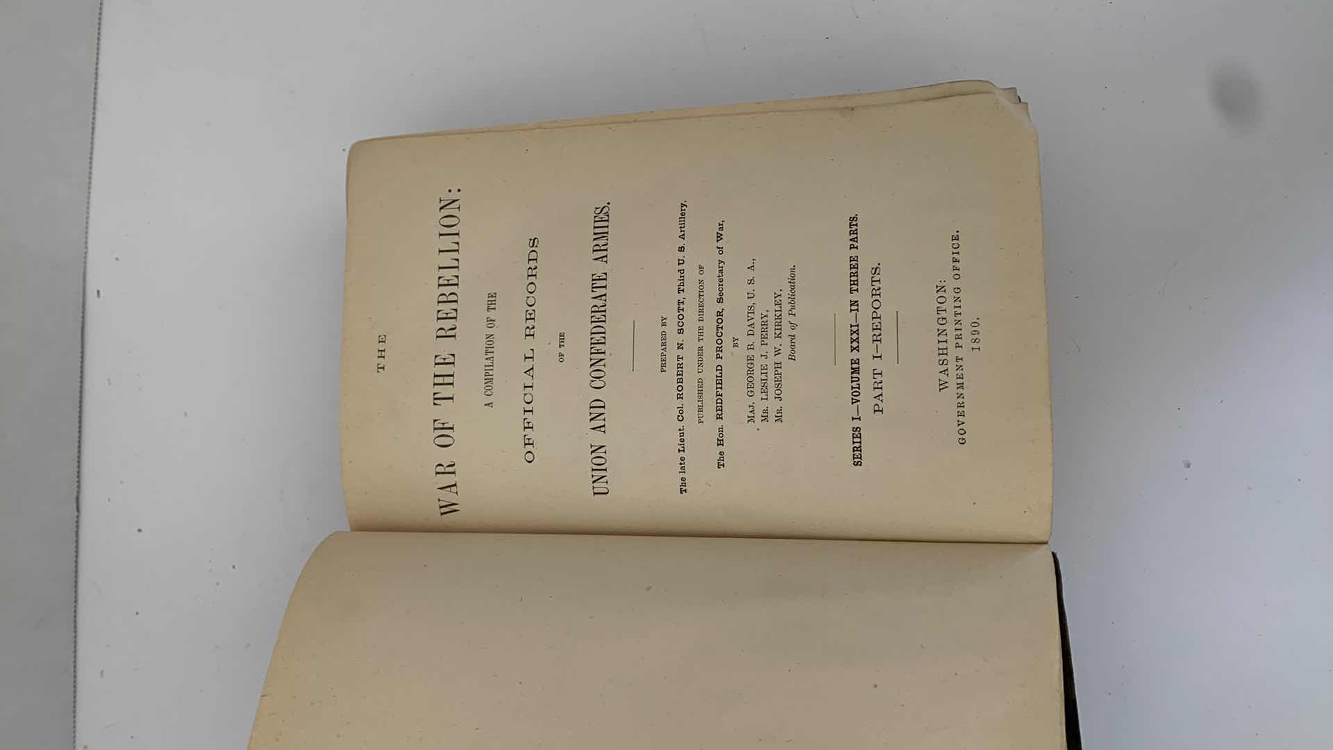 Photo 1 of ANTIQUE CIVIL WAR ERA 1894 “WAR OF THE REBELLION” VOL XXXI