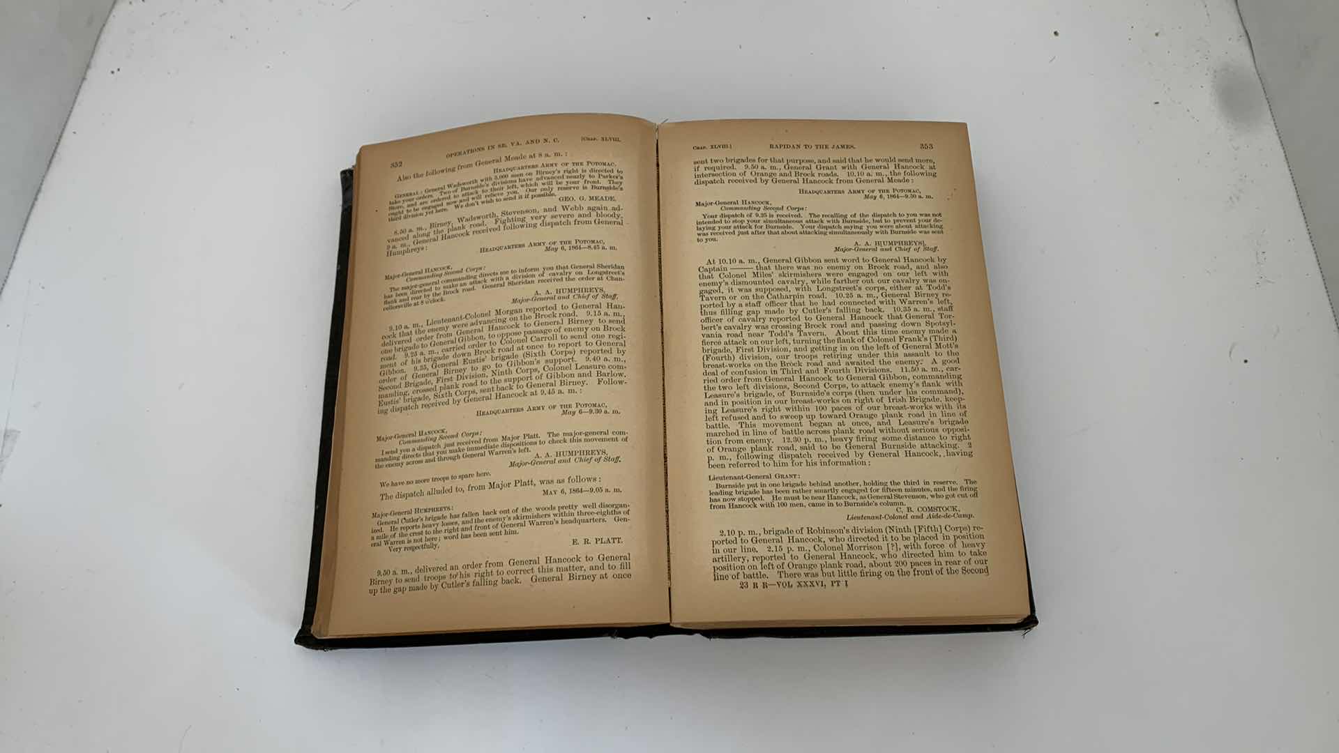 Photo 1 of ANTIQUE CIVIL WAR ERA 1894 “WAR OF THE REBELLION” VOL XXXVI