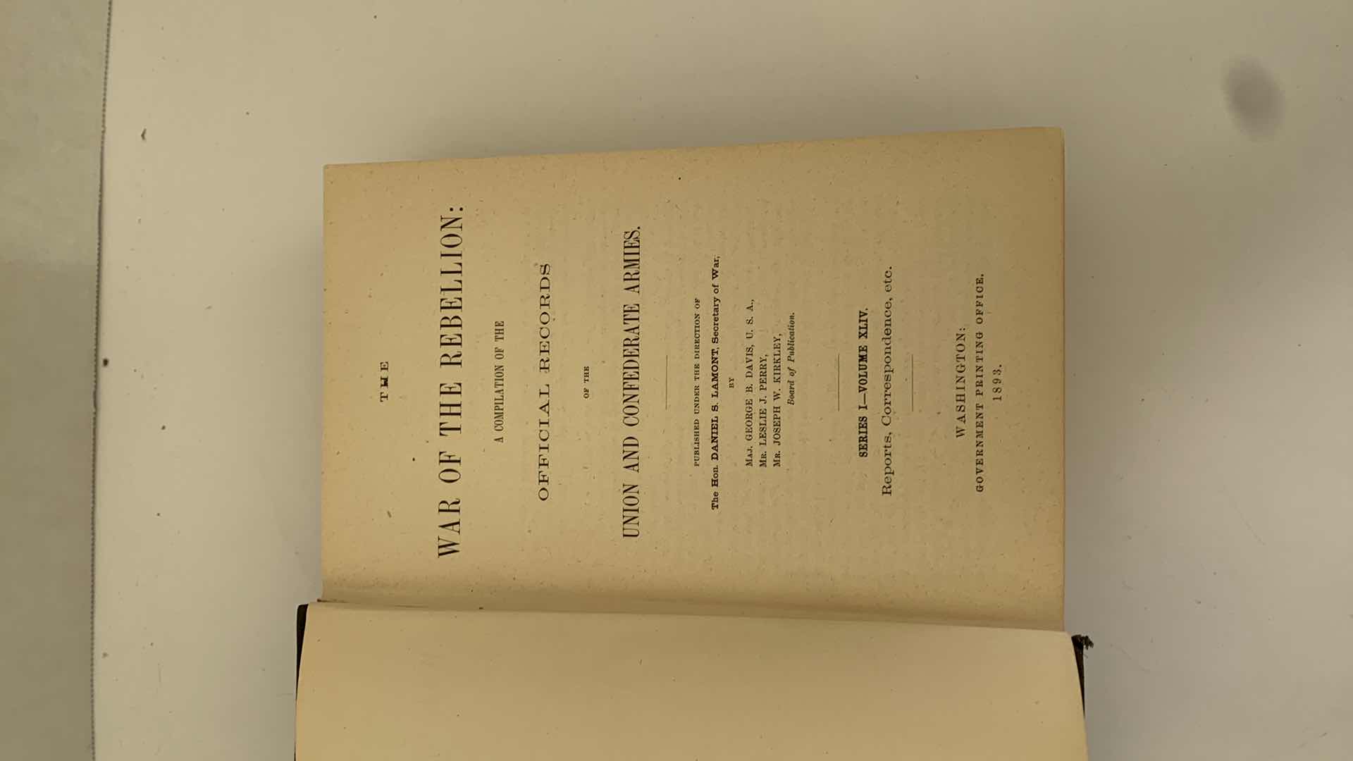 Photo 1 of ANTIQUE CIVIL WAR ERA 1894 “WAR OF THE REBELLION” VOL XLIV