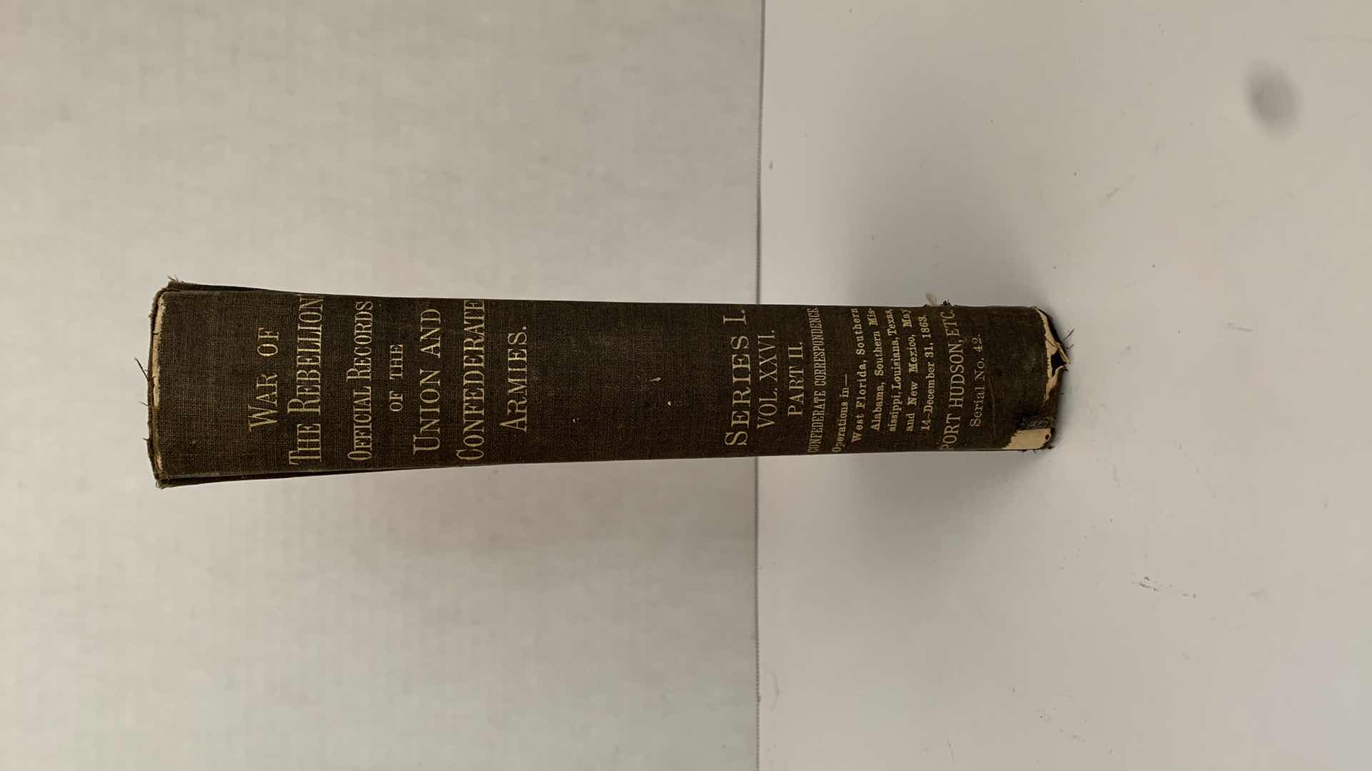 View 1 of ANTIQUE CIVIL WAR ERA 1894 “WAR OF THE REBELLION” VOL XXVI