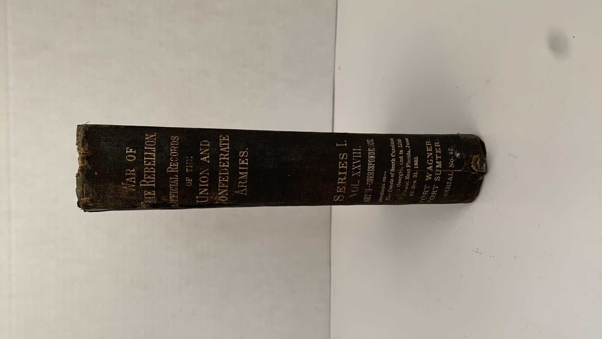 Photo 1 of ANTIQUE CIVIL WAR ERA 1894 “WAR OF THE REBELLION” VOL XXVIII