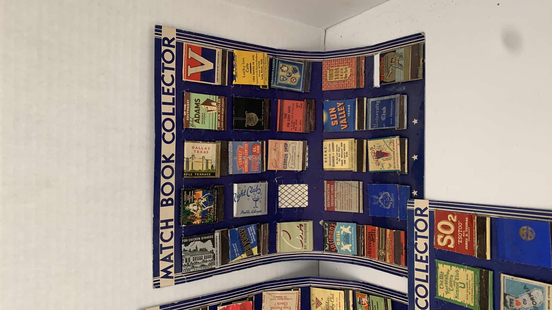 Photo 1 of SET OF 3 VINTAGE MATCH BOOK COLLECTIONS