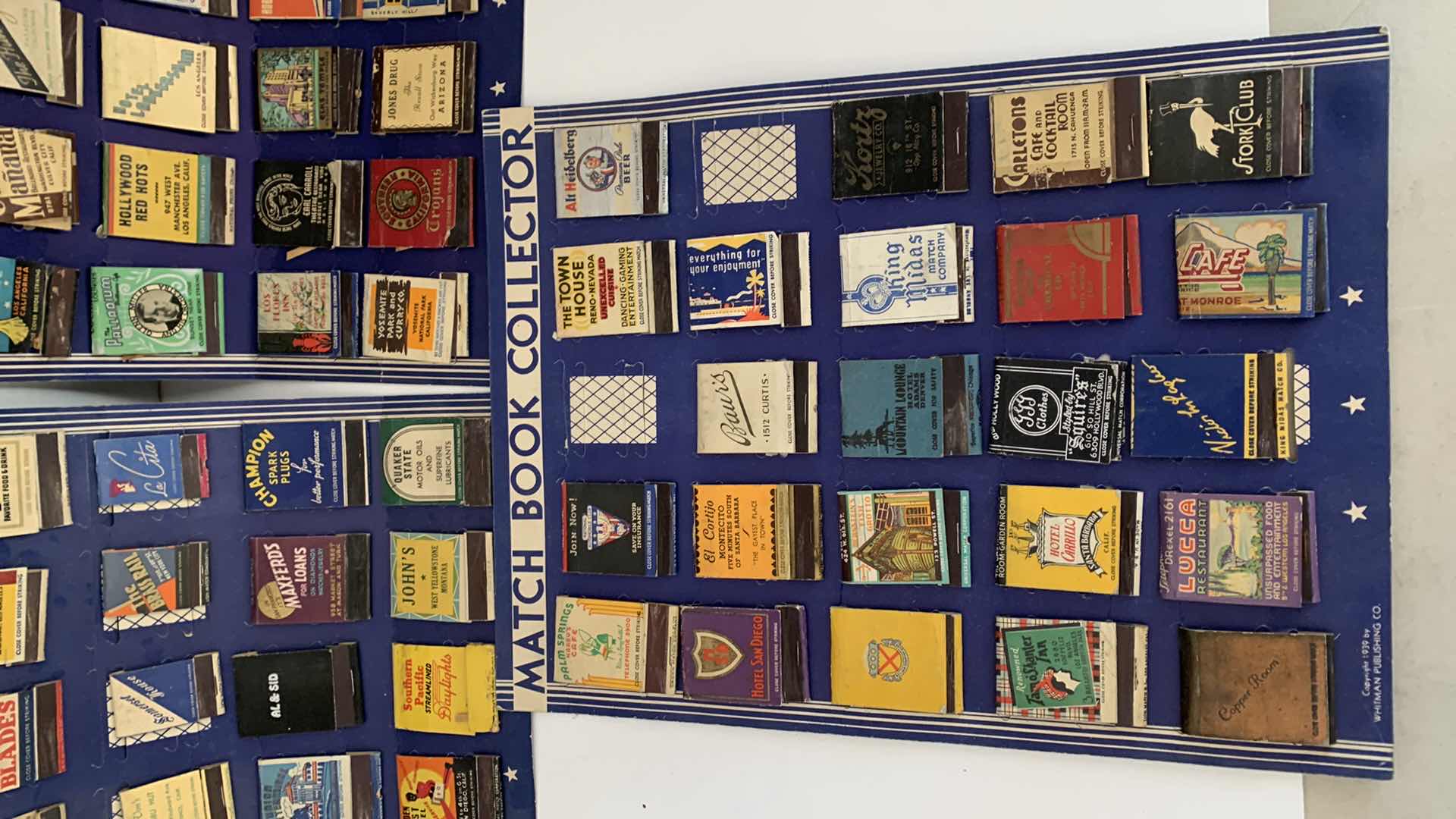 Photo 1 of SET OF 3 VINTAGE MATCH BOOK COLLECTIONS