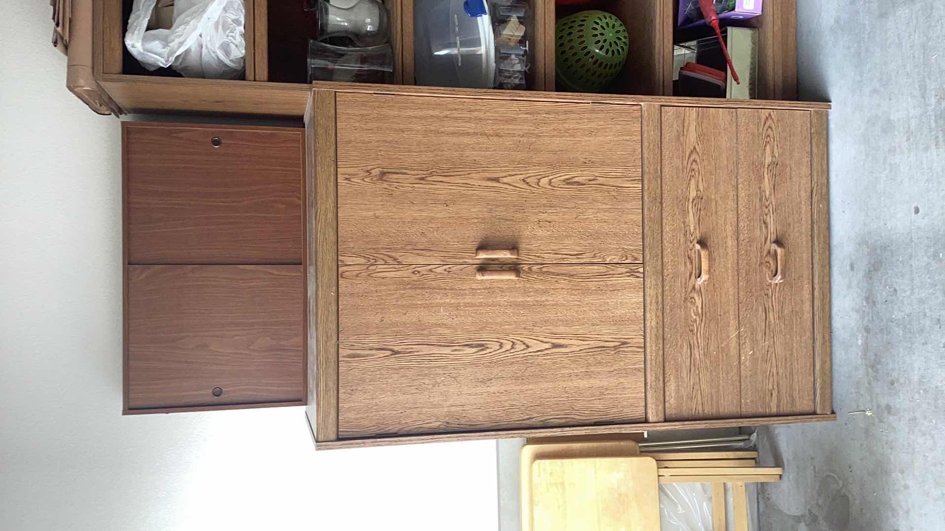 Photo 1 of HUTCH WITH CONTENTS 33 X 20” H 53” INCLUDES TOP SHELF