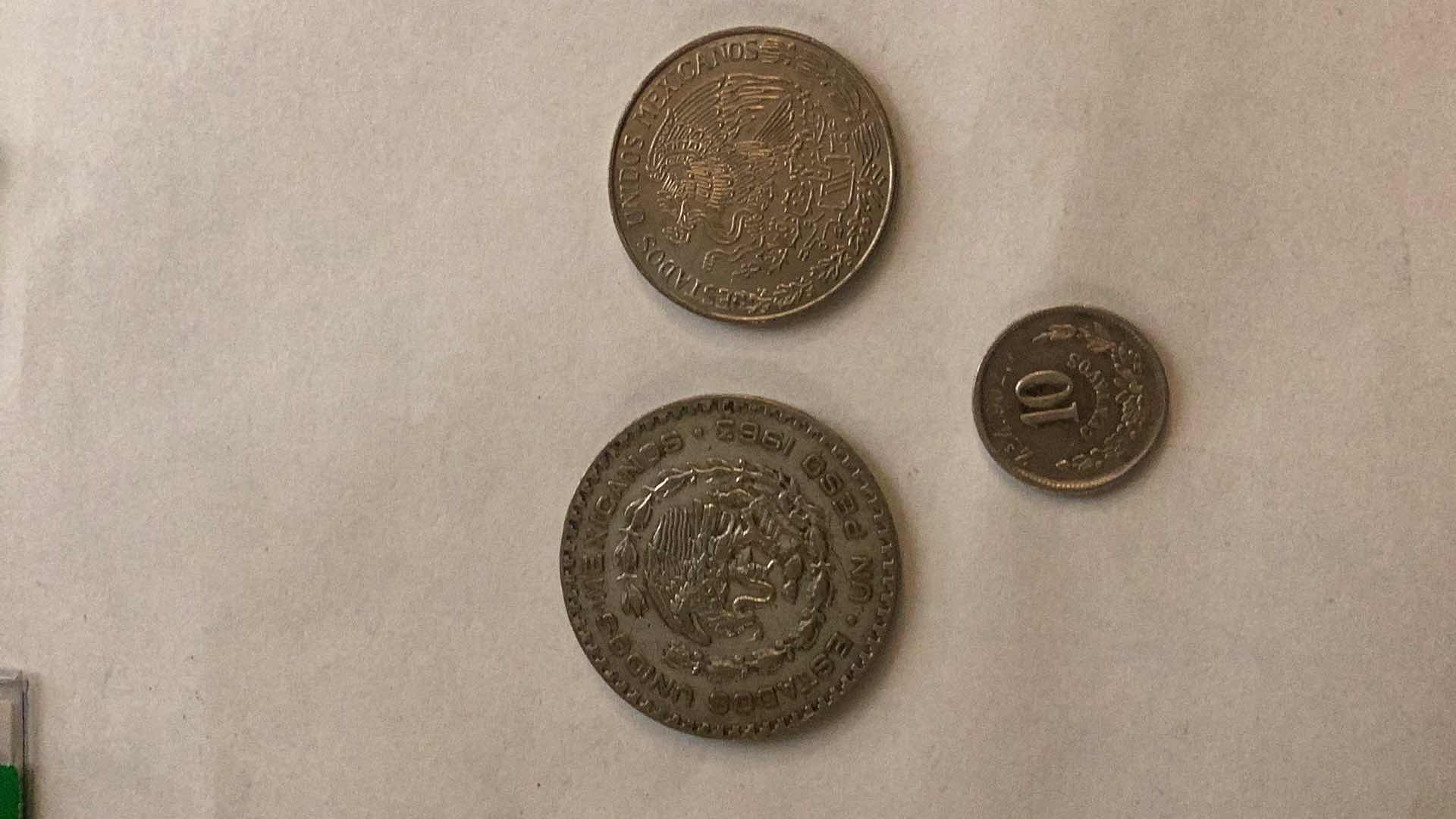Photo 1 of MEXICO 1895,1963,1978 COINS