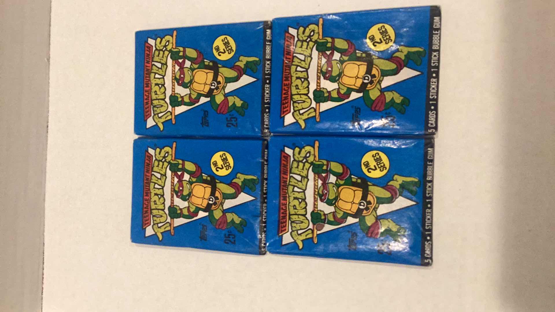 Photo 1 of 4 PACKS OF TEENAGE MUTANT NINJA TURTLES 2ND SERIES