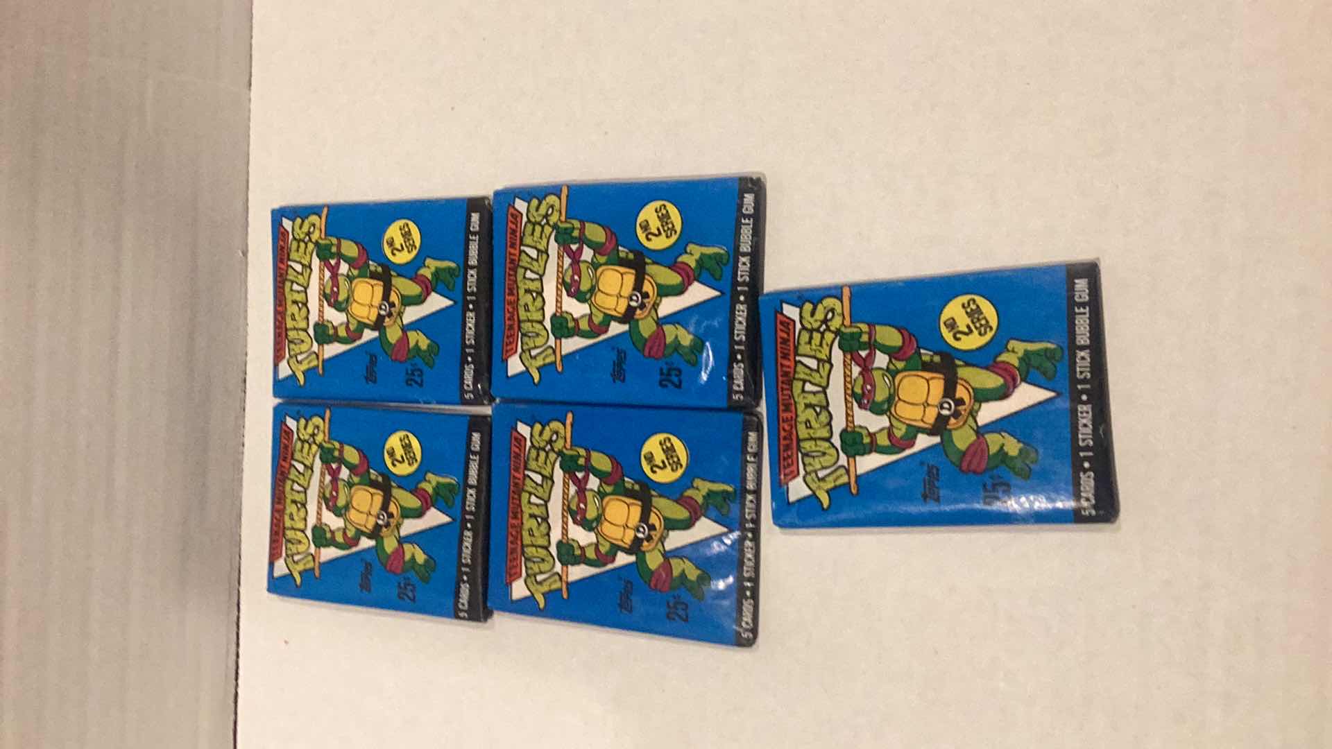 Photo 1 of 5 PACKS OF TEENAGE MUTANT NINJA TURTLES 2ND SERIES