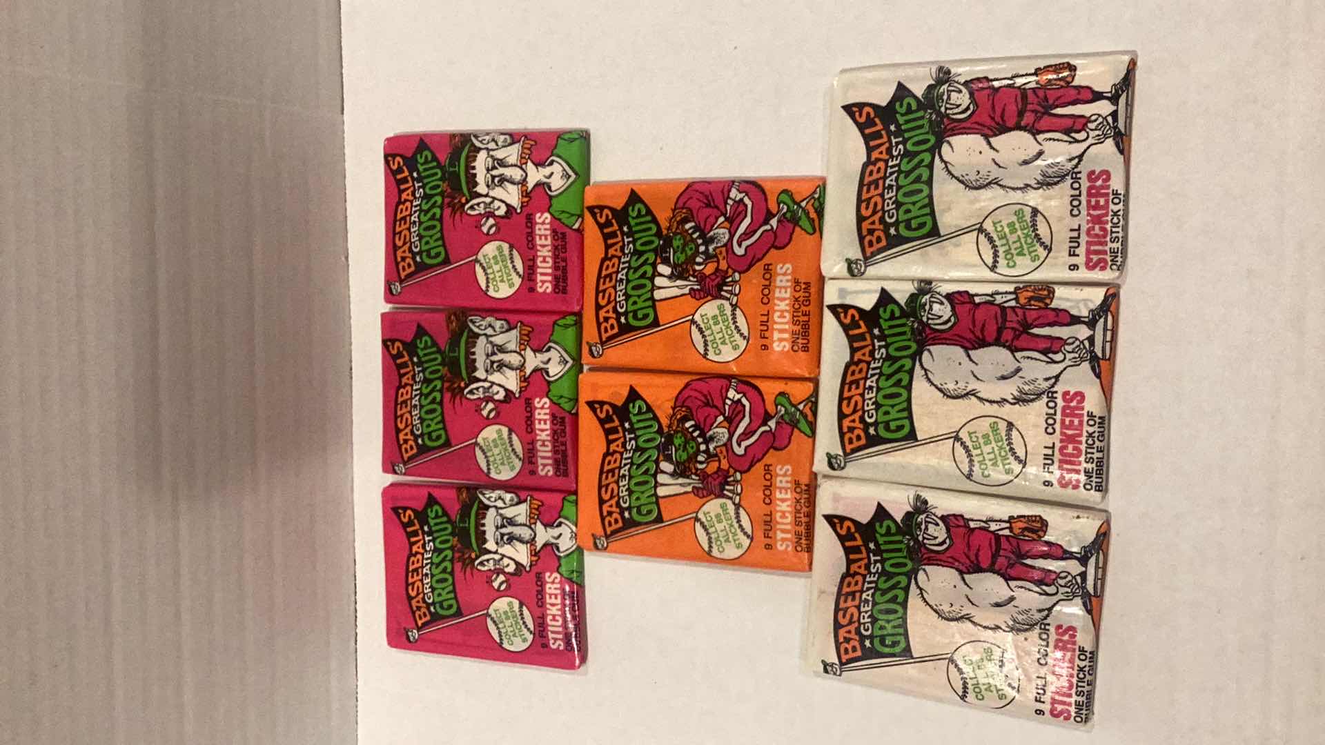 Photo 3 of EIGHT PACKS OF BASEBALLS GREATEST GROSSOUTS