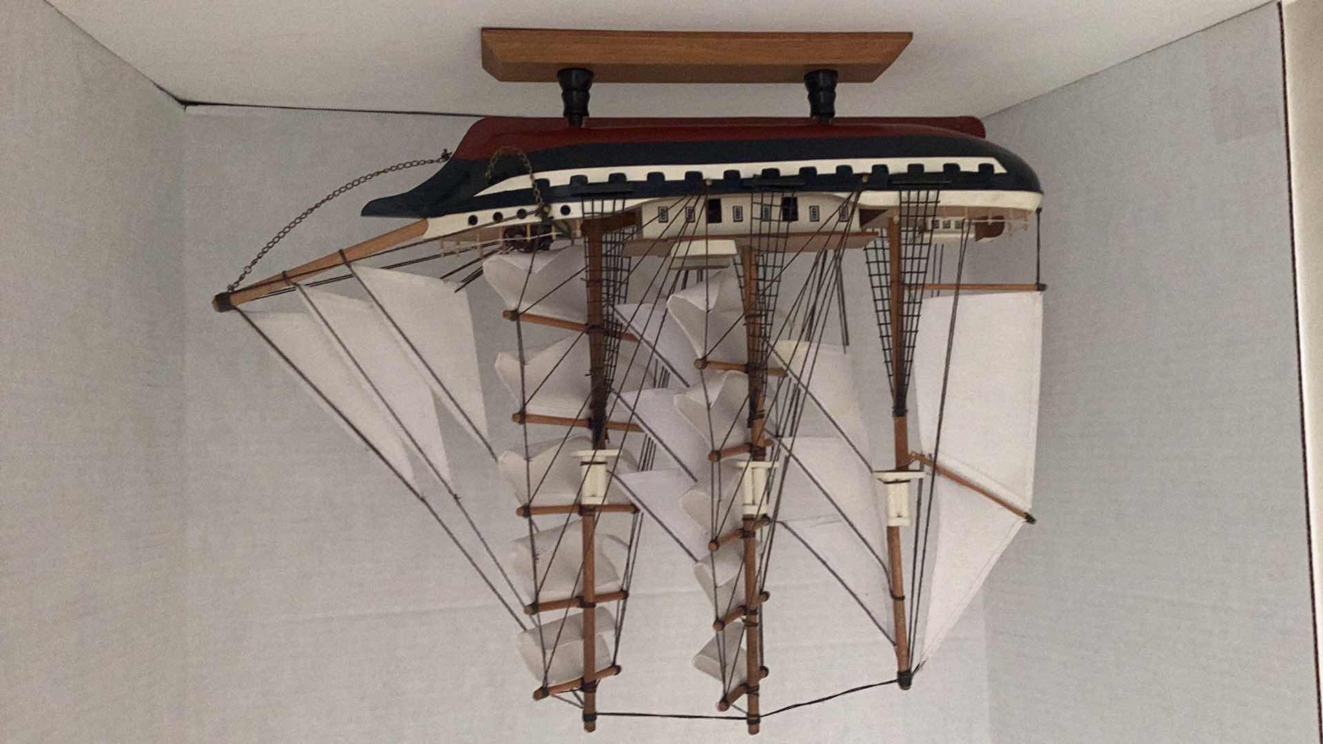 Photo 4 of BELEM WOODEN SHIP 21” X 4” H 17”