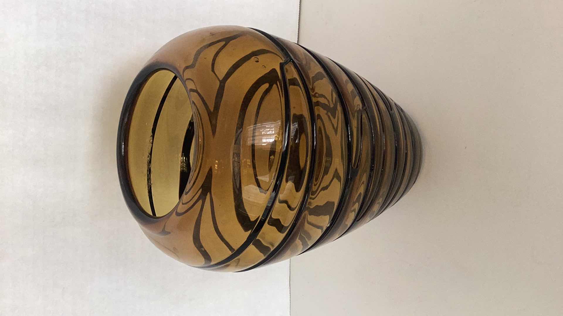 Photo 1 of LARGE GLASS VASE 11” TALL