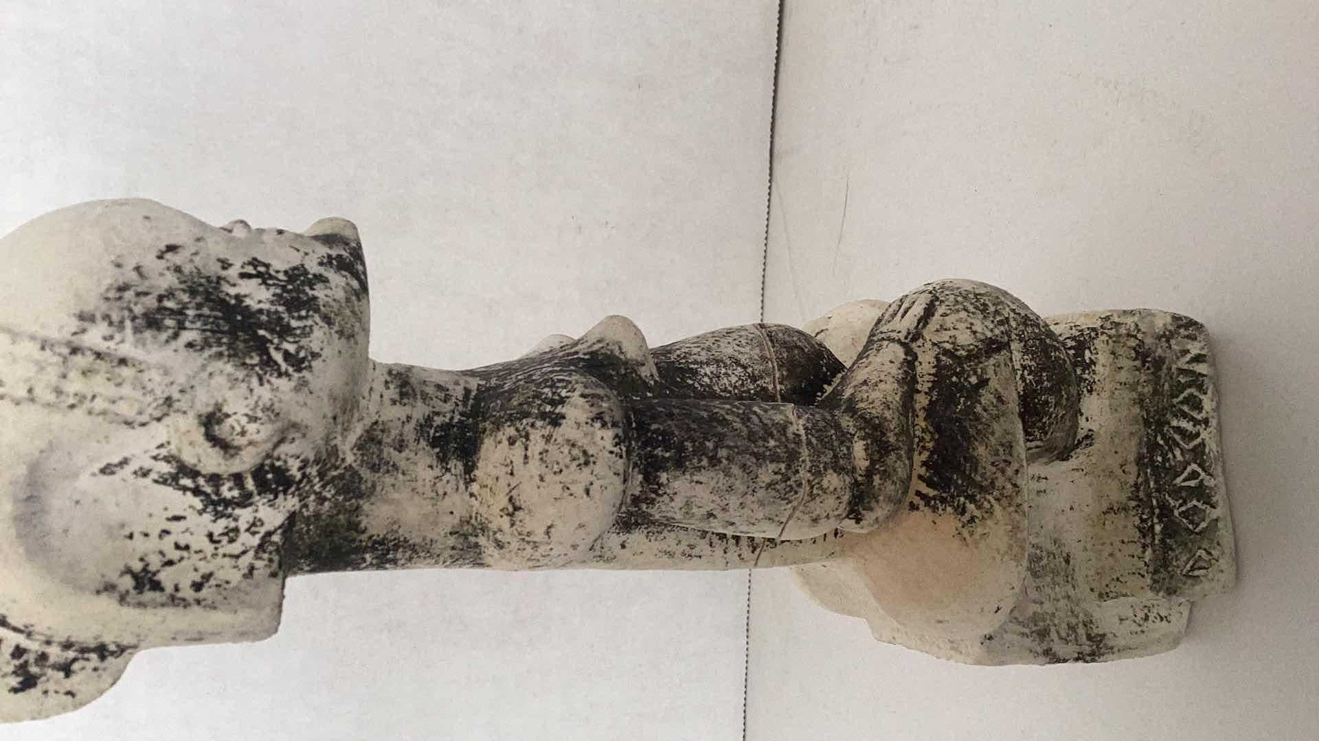 Photo 1 of ANTIQUE AFRICAN FEMALE FERTILITY STATUE 10” TALL