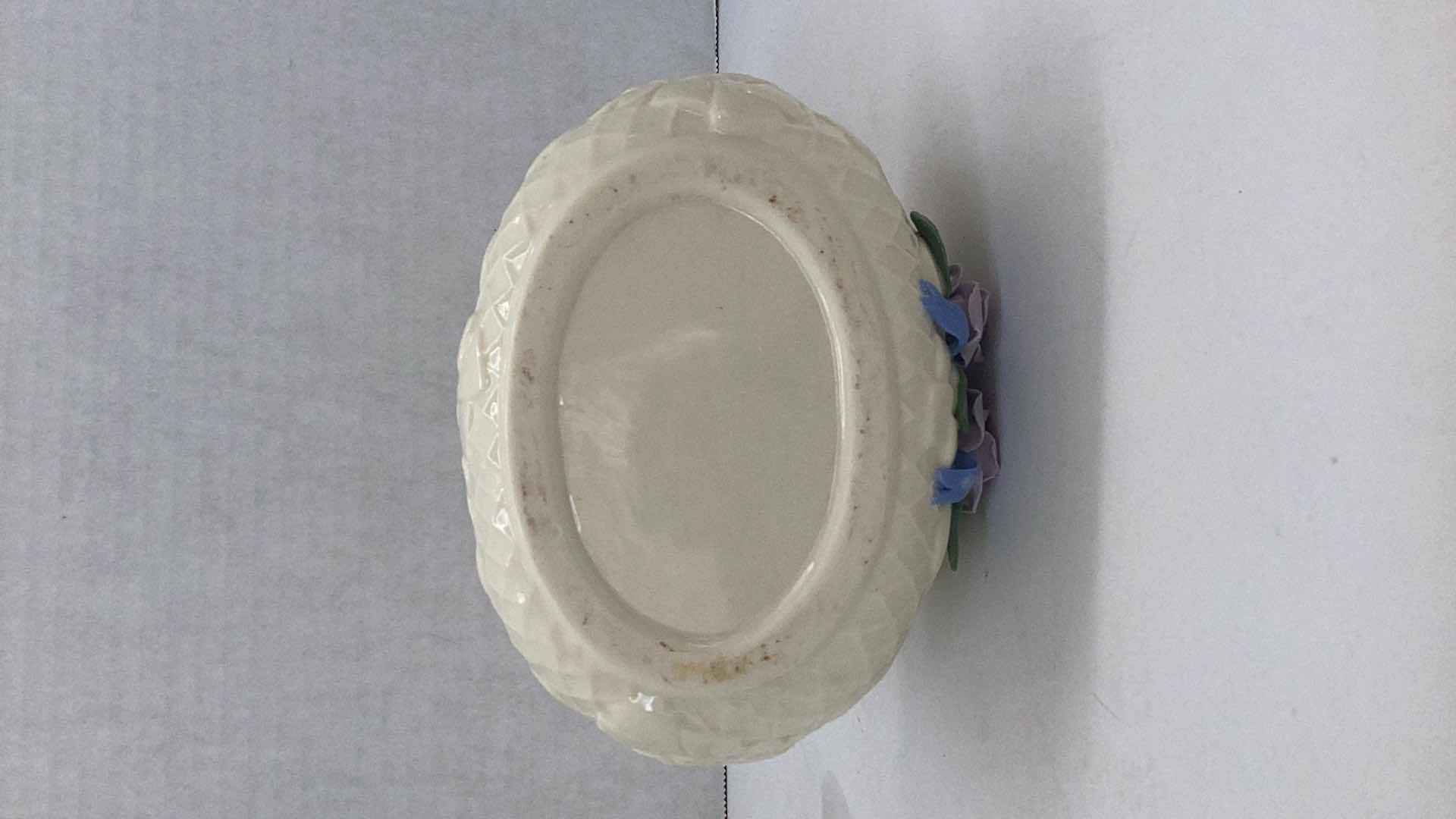 Photo 3 of PORCELAIN FLORAL BASKET