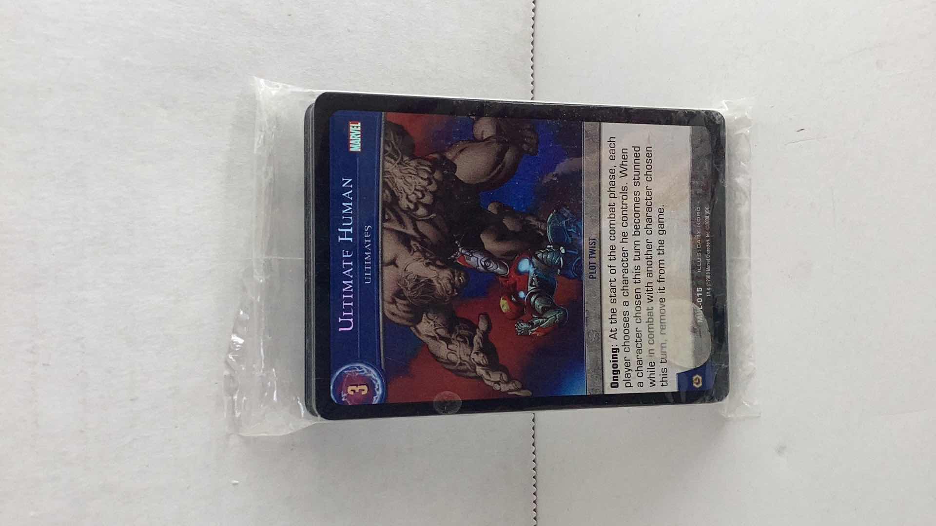 Photo 1 of SET OF 25 2008 SEALED MARVEL ULTIMATE HUMAN UPPER DECK CARDS