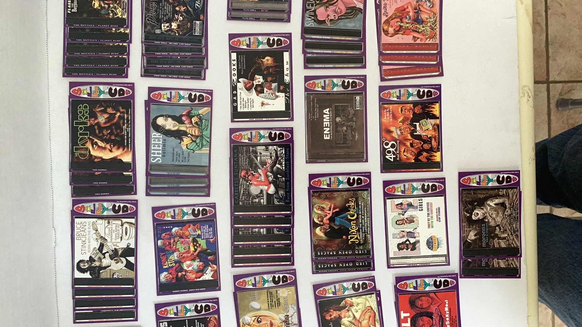 Photo 1 of SET OF SILLY CDS 2001 TRADING CARDS INCOMPLETE SET