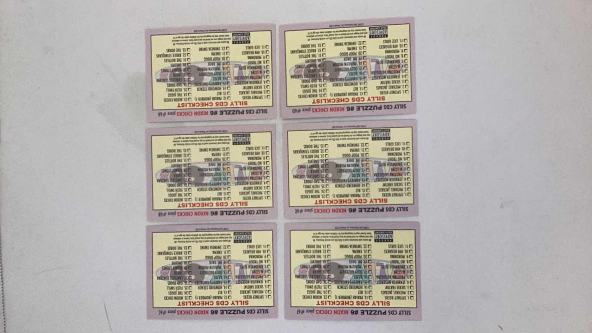 Photo 1 of SILLY CDS 2001 NIXON CHICKS LIED OPEN SPACES PUZZLE COMPLETE