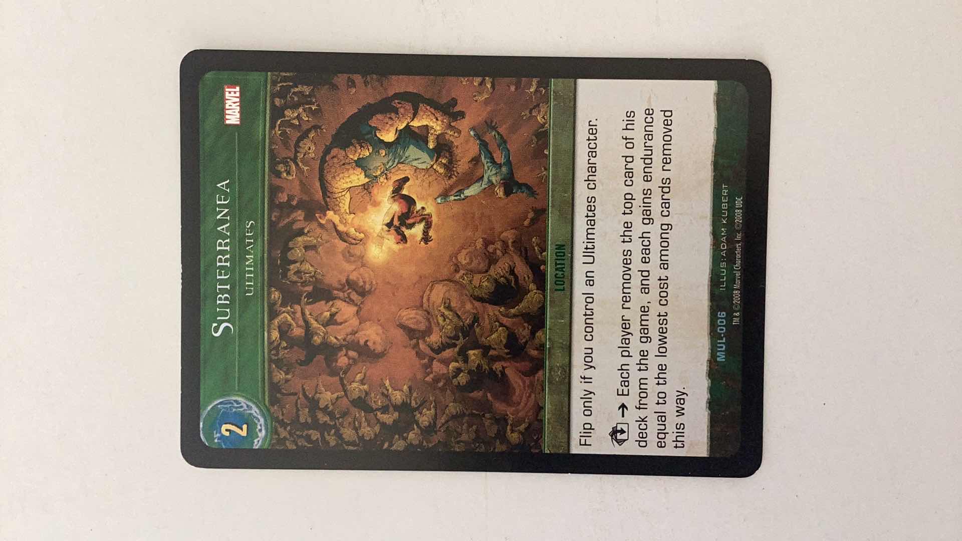 Photo 1 of SET OF 65 UPPDER DECK 2008 MARVEL SUBTERRANEA CARDS