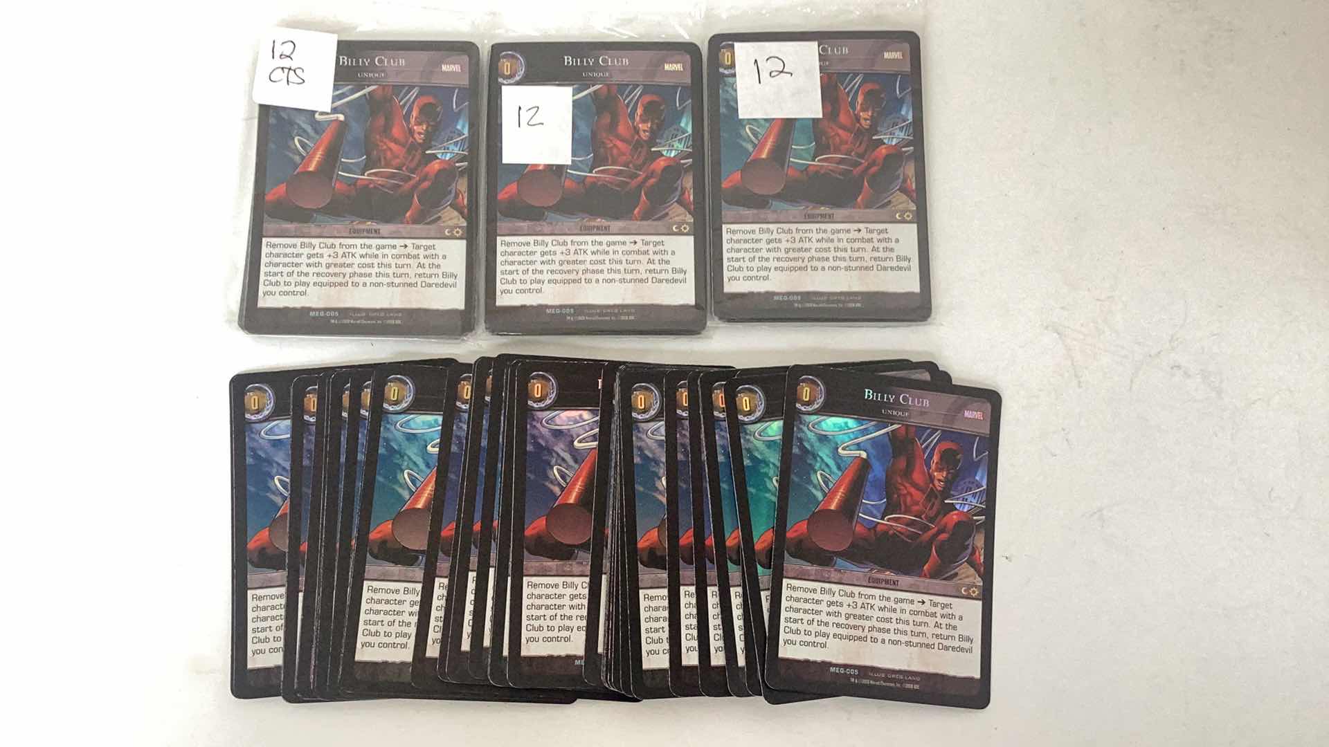 Photo 1 of SET OF 72 UPPER DECK 2008 MARVEL BILLY CLUB CARDS