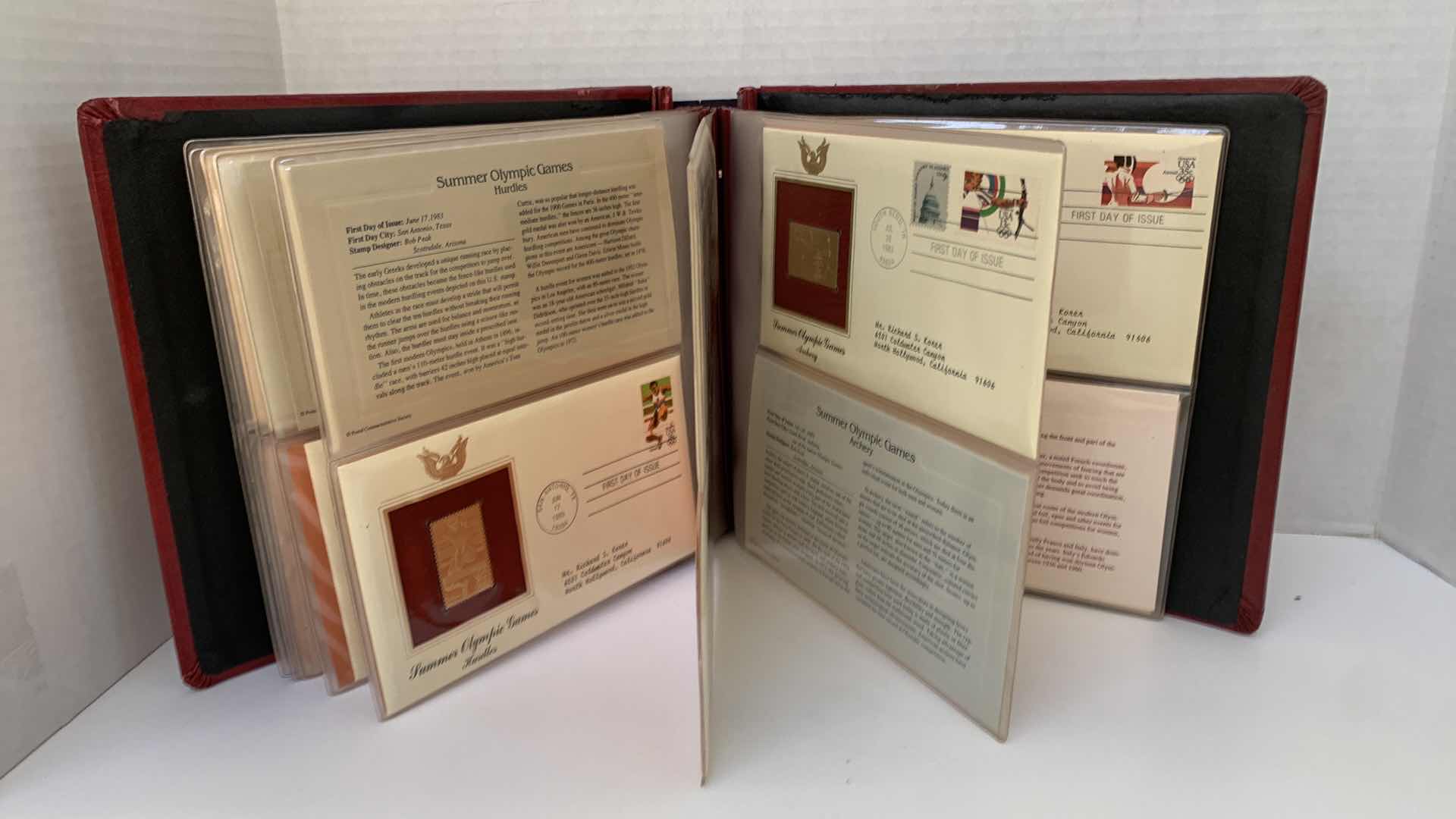 Photo 5 of GOLDEN REPLICAS OF 1984 US OLYMPIC GAMES STAMPS