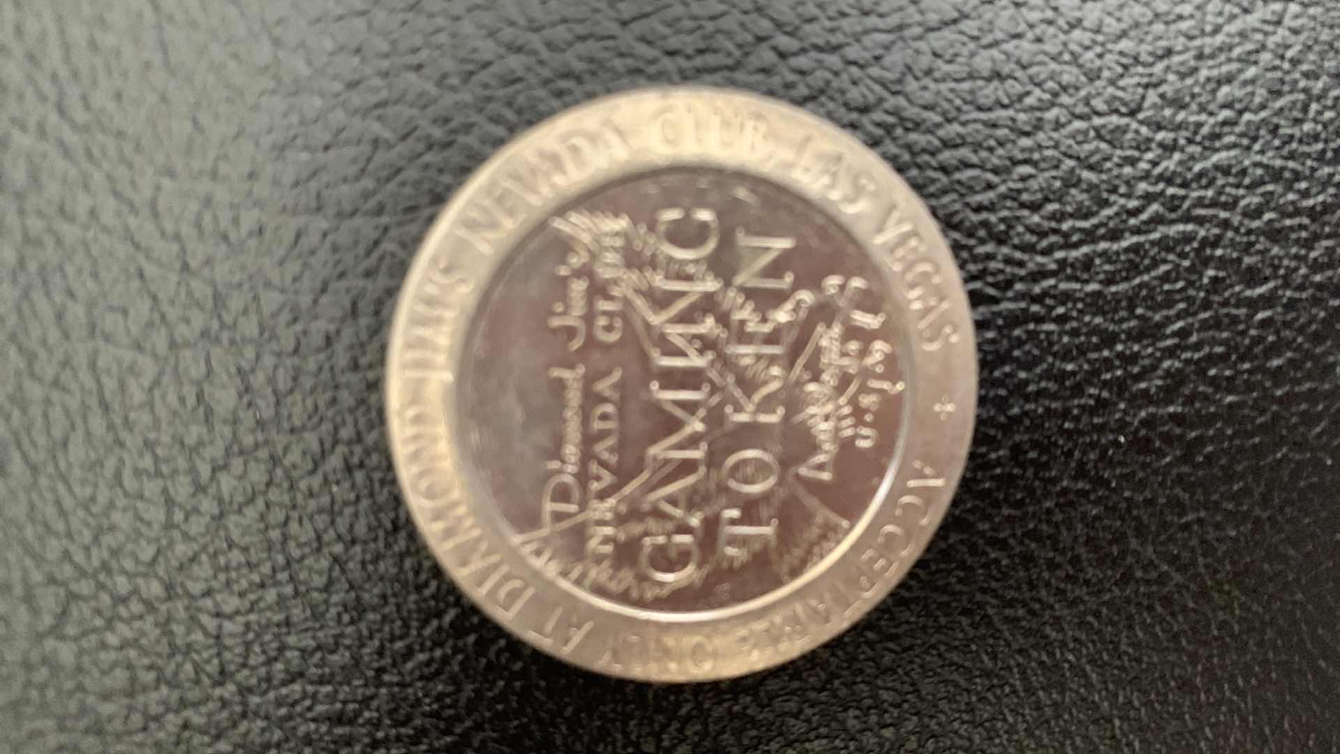 Photo 1 of 15- VINTAGE GAMING TOKENS - 13- ONE DOLLAR 1967 DIAMOND JOMS, 2 WHISKEY PETES